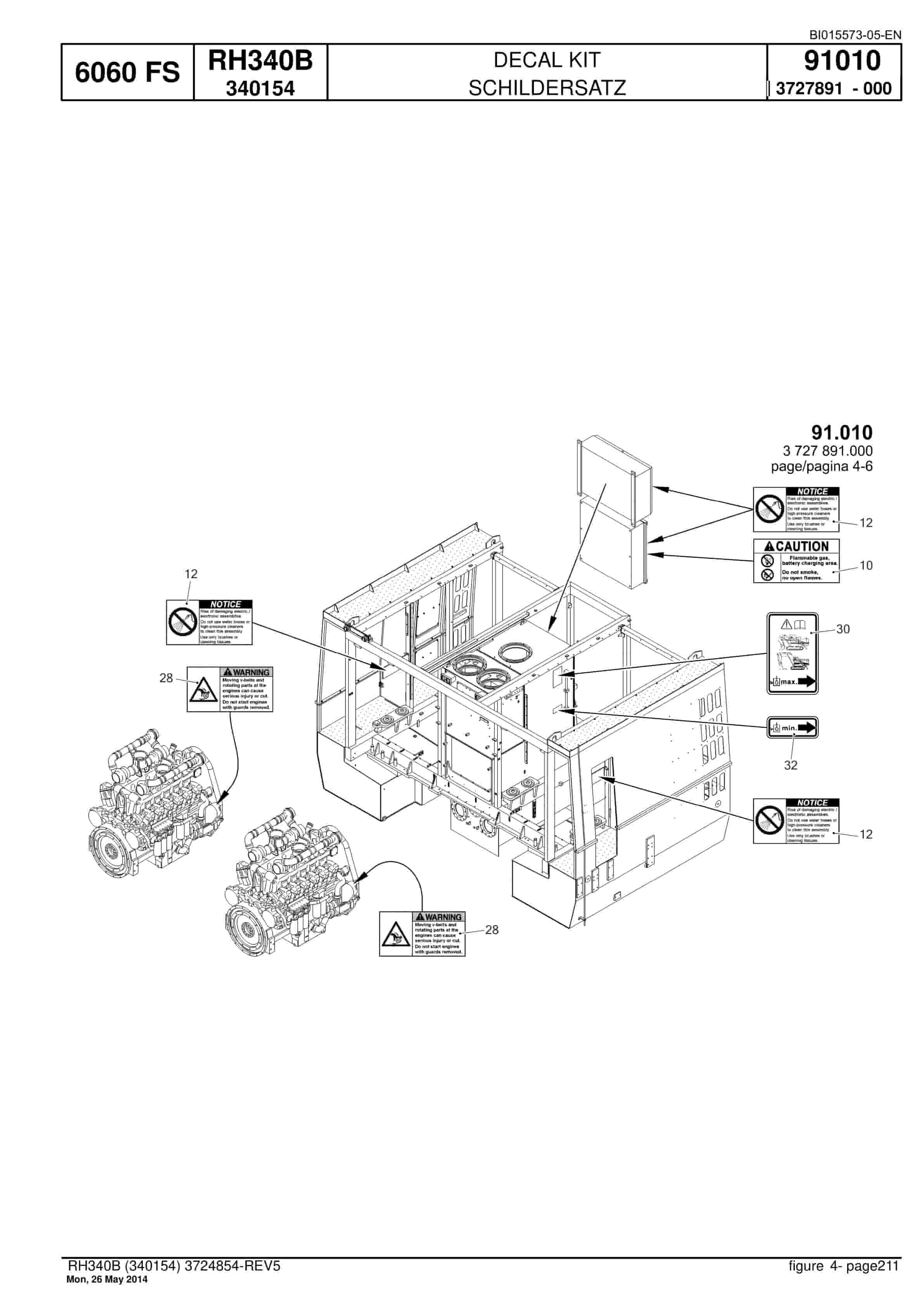 Caterpillar 6060 FS Hydraulic Shovel Spare Parts Manual BI015573-05-EN-5