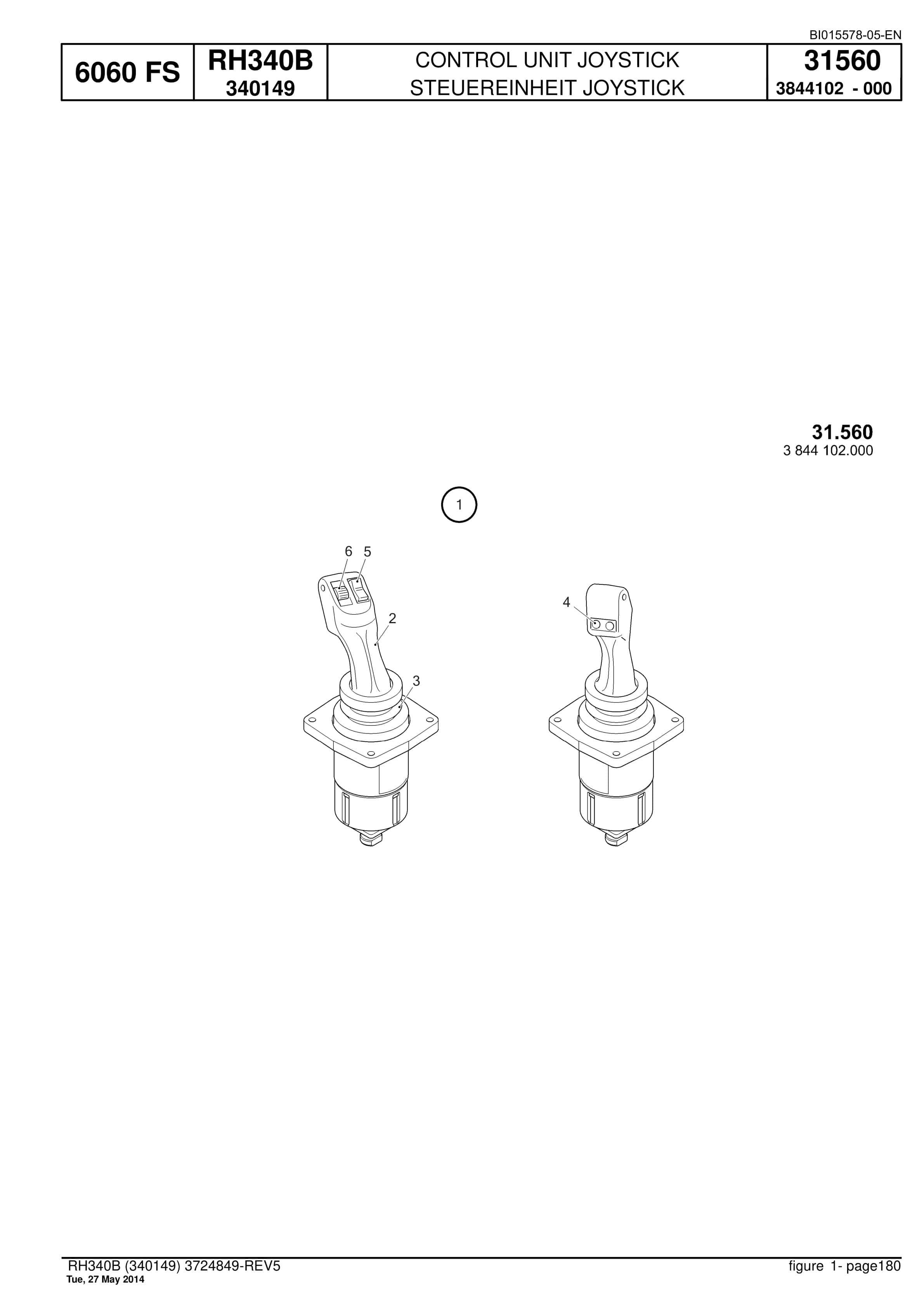 Caterpillar 6060 FS Hydraulic Shovel Spare Parts Manual BI015578-05-EN-3