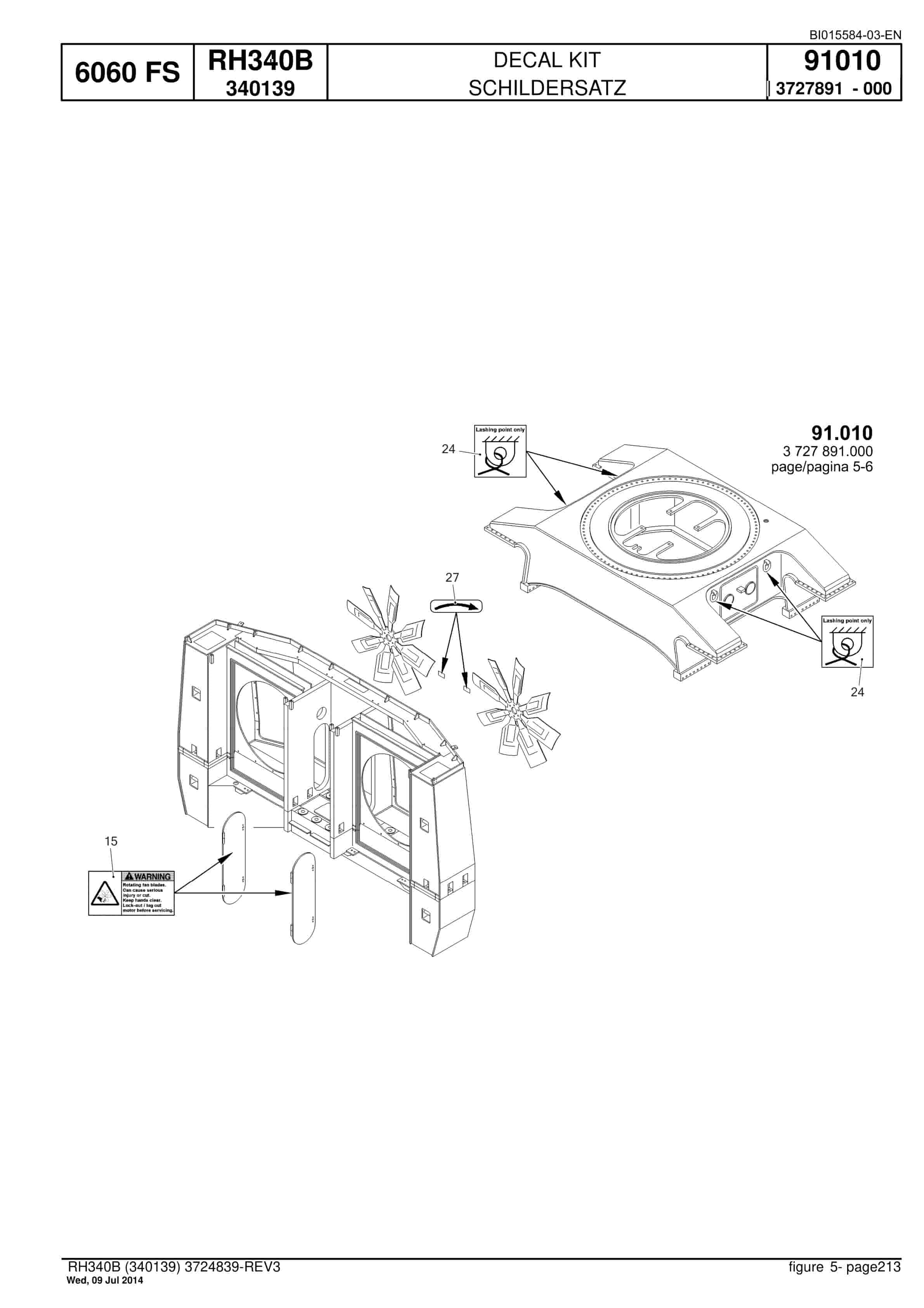 Caterpillar 6060 FS Hydraulic Shovel Spare Parts Manual BI015584-03-EN-5