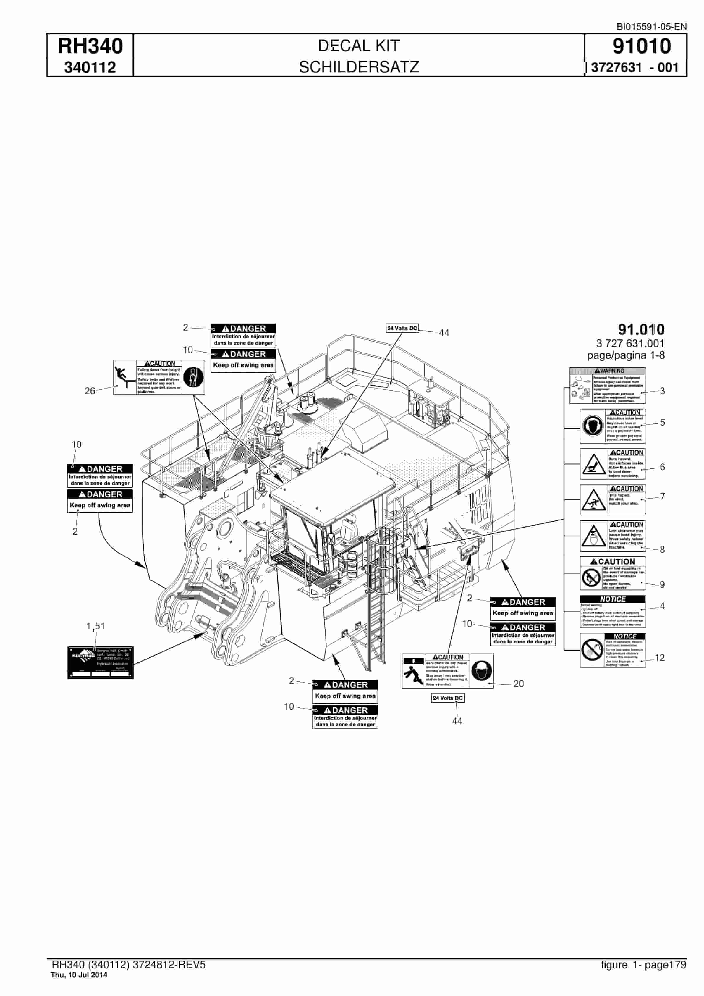 Caterpillar 6060 FS Hydraulic Shovel Spare Parts Manual BI015591-05-EN-5