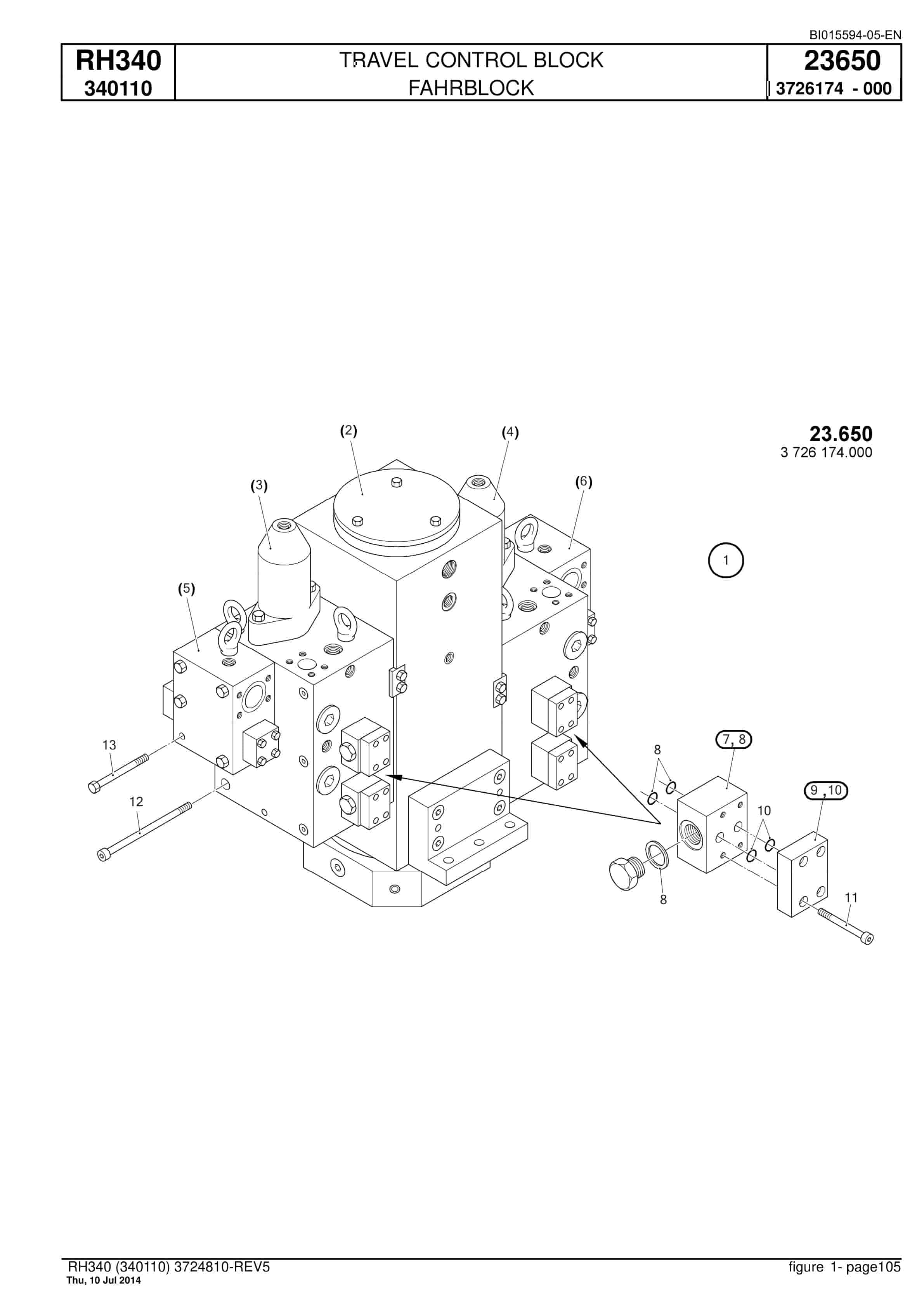 Caterpillar 6060 FS Hydraulic Shovel Spare Parts Manual BI015594-05-EN-2