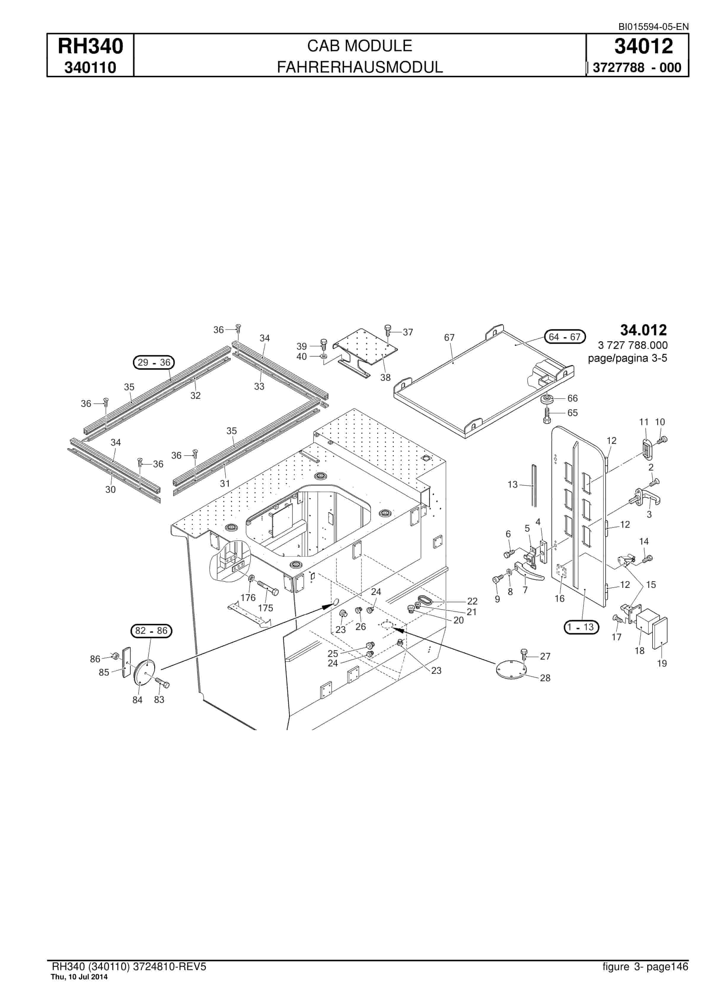 Caterpillar 6060 FS Hydraulic Shovel Spare Parts Manual BI015594-05-EN-3