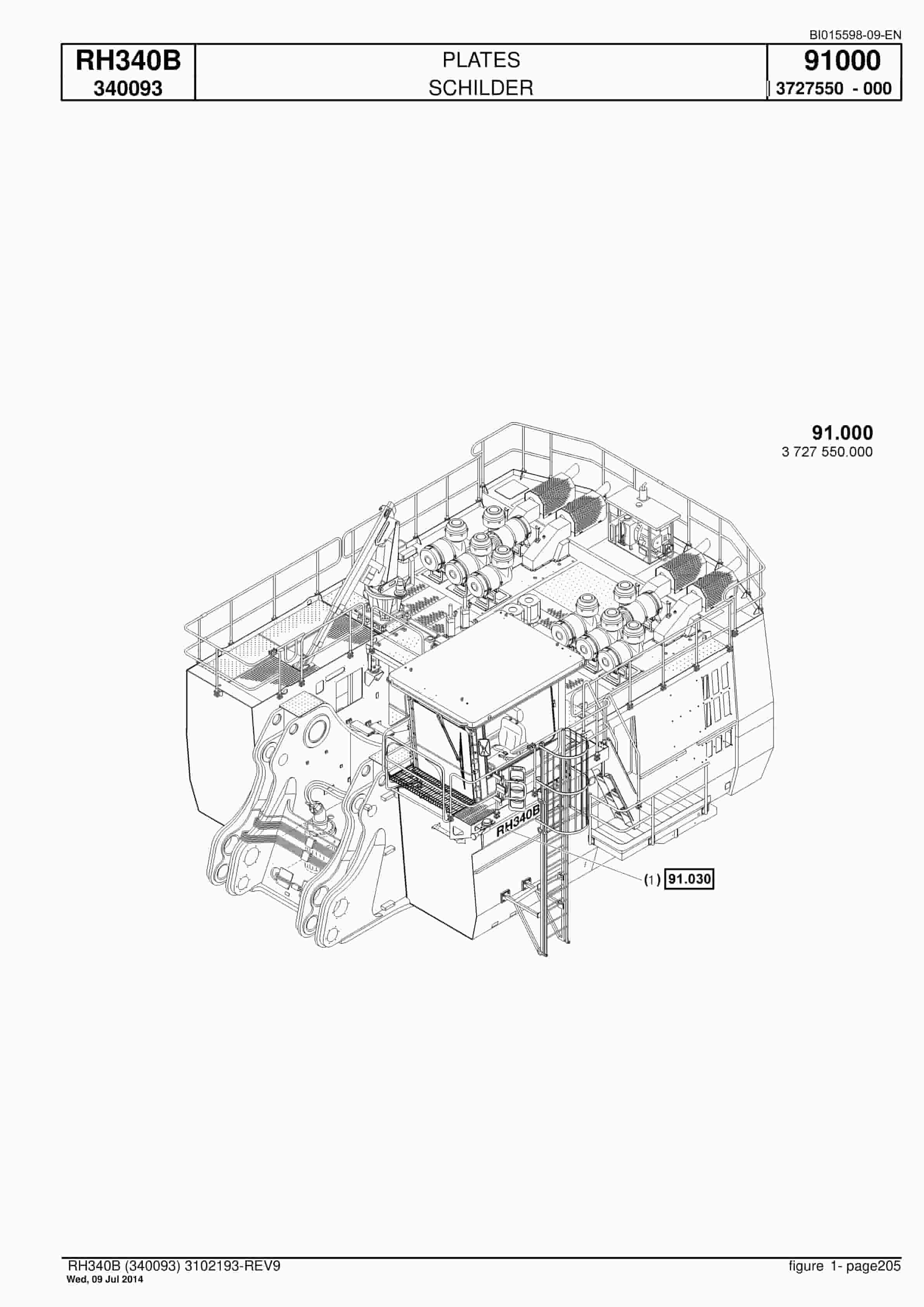 Caterpillar 6060 FS Hydraulic Shovel Spare Parts Manual BI015598-09-EN-5