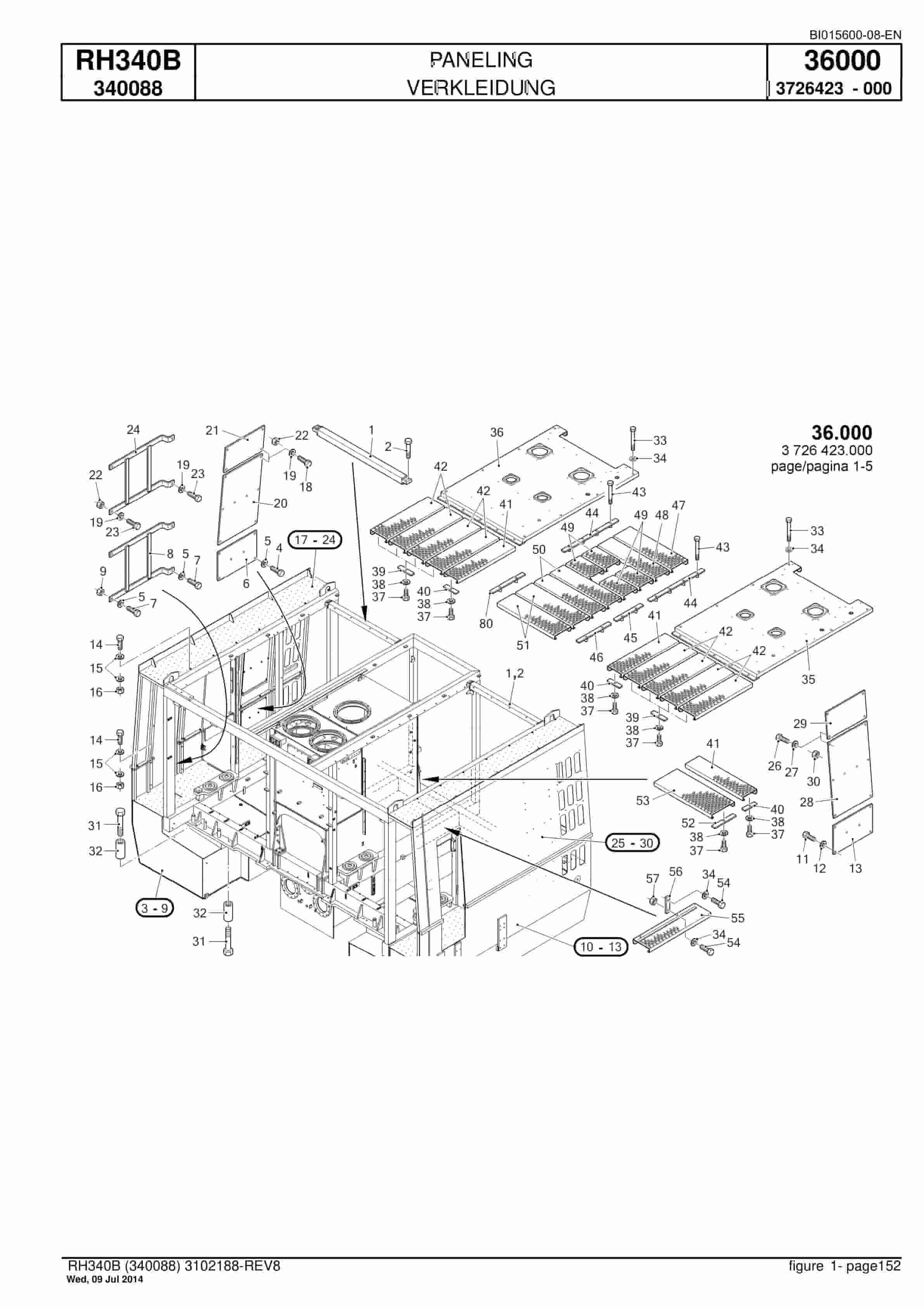 Caterpillar 6060 FS Hydraulic Shovel Spare Parts Manual BI015600-08-EN-3
