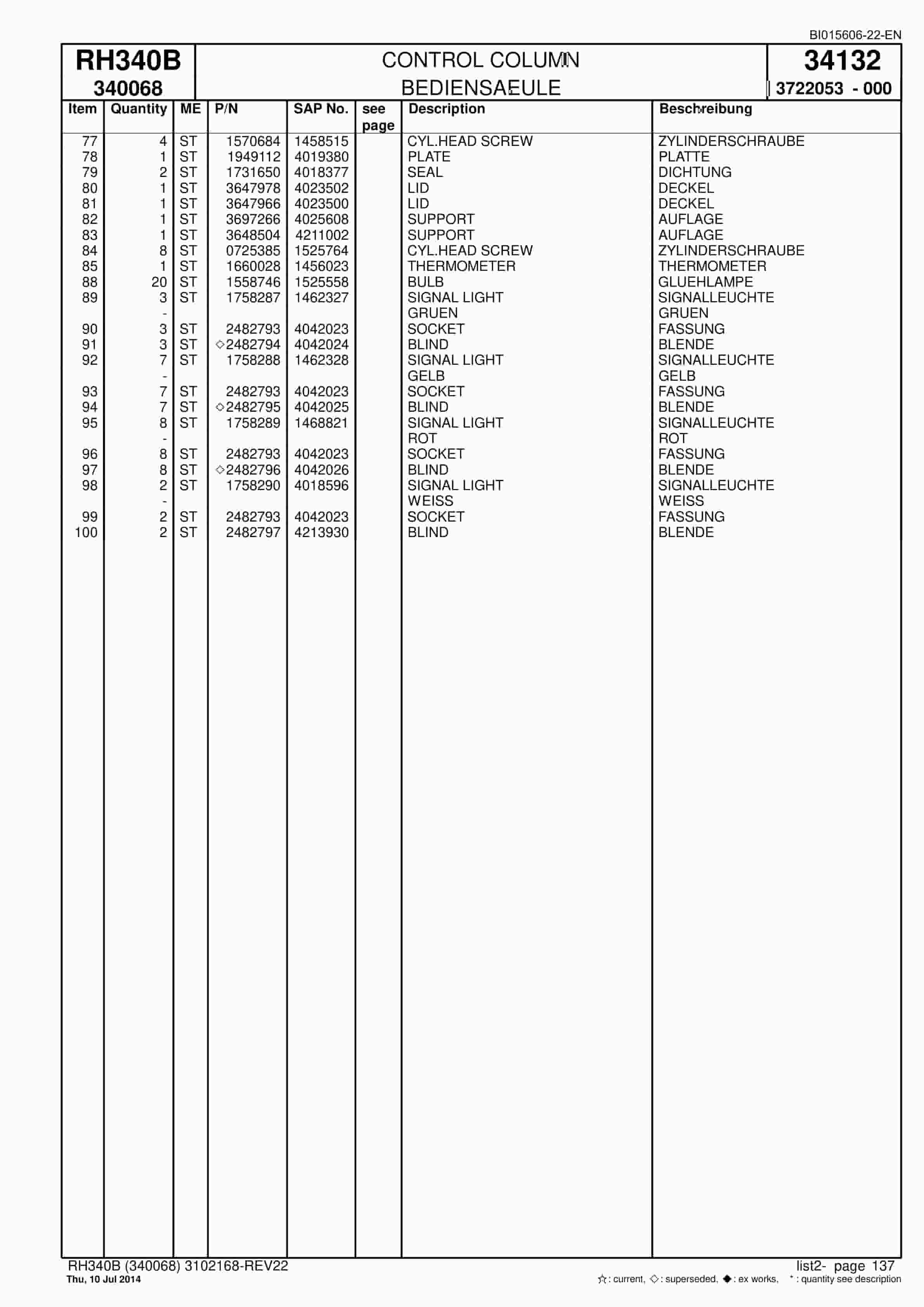 Caterpillar 6060 FS Hydraulic Shovel Spare Parts Manual BI015606-22-EN-3