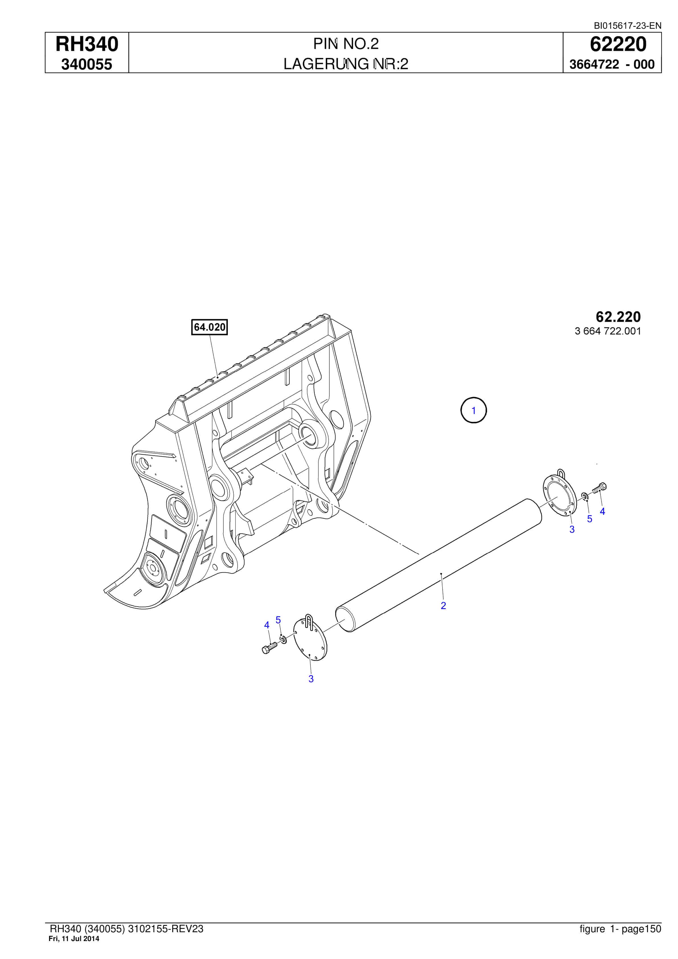 Caterpillar 6060 FS Hydraulic Shovel Spare Parts Manual BI015617-23-EN-4