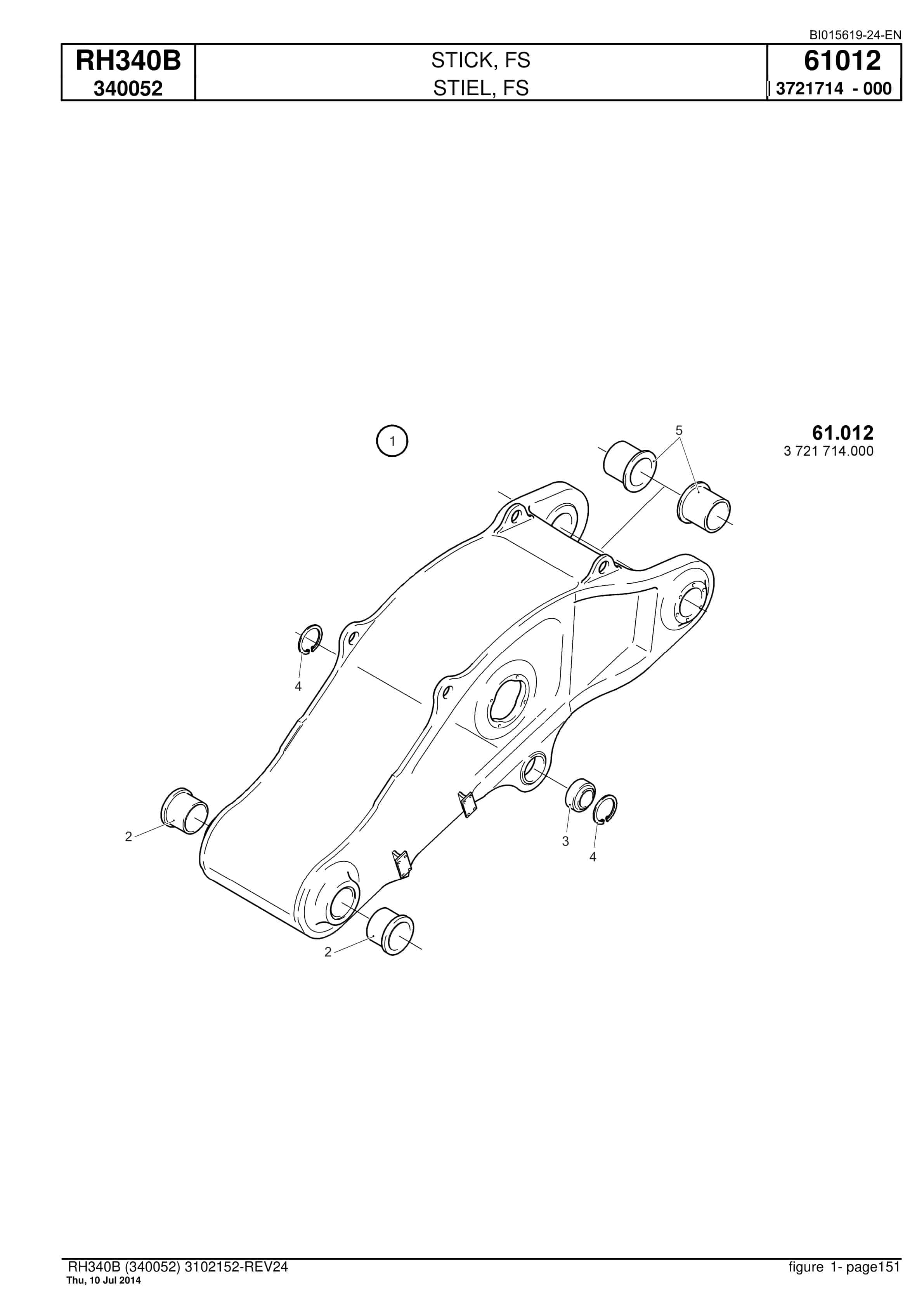 Caterpillar 6060 FS Hydraulic Shovel Spare Parts Manual BI015619-24-EN-4