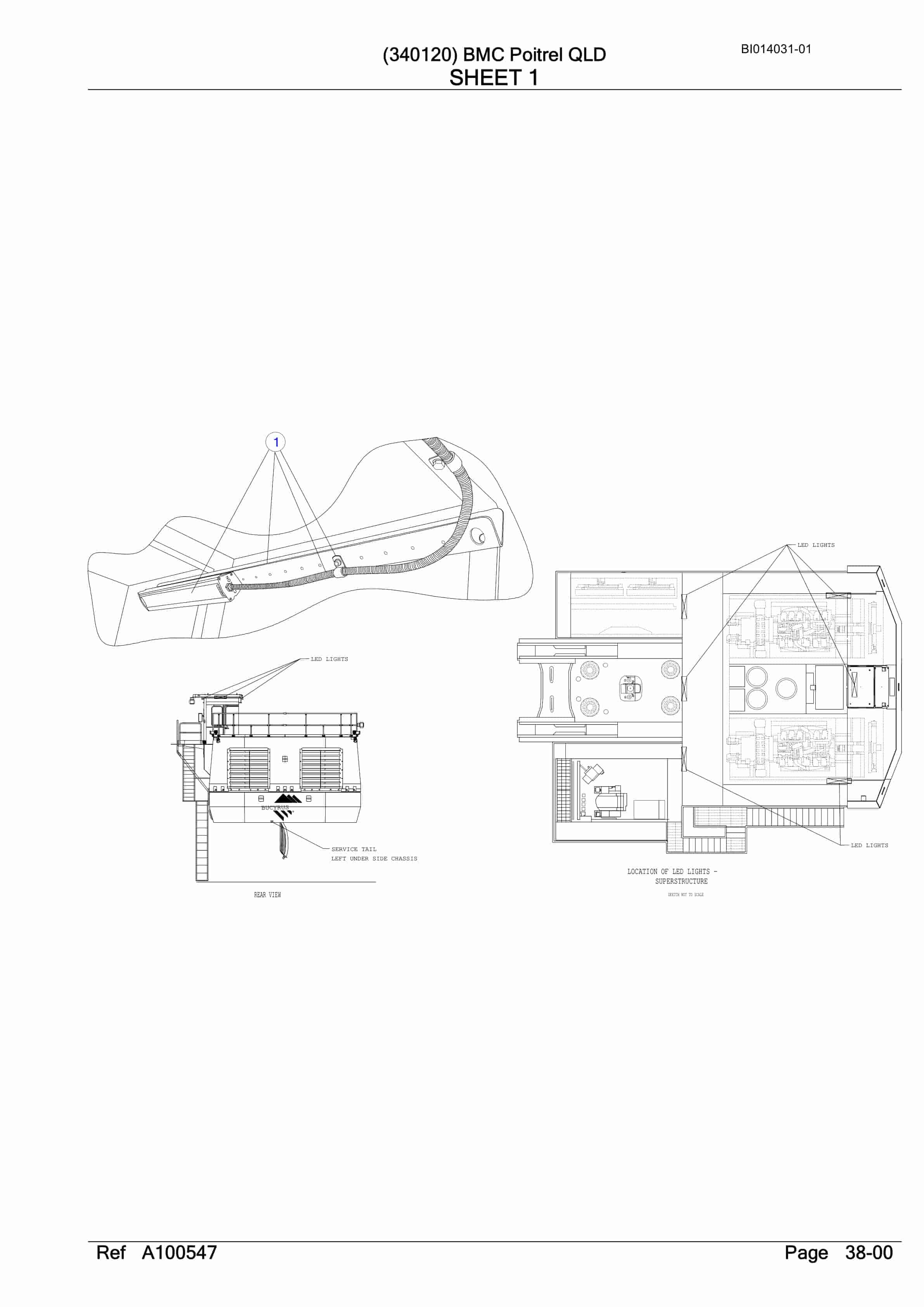 Caterpillar 6060 Hydraulic Shovel Australian Options - Parts Manual BI014031-01-2