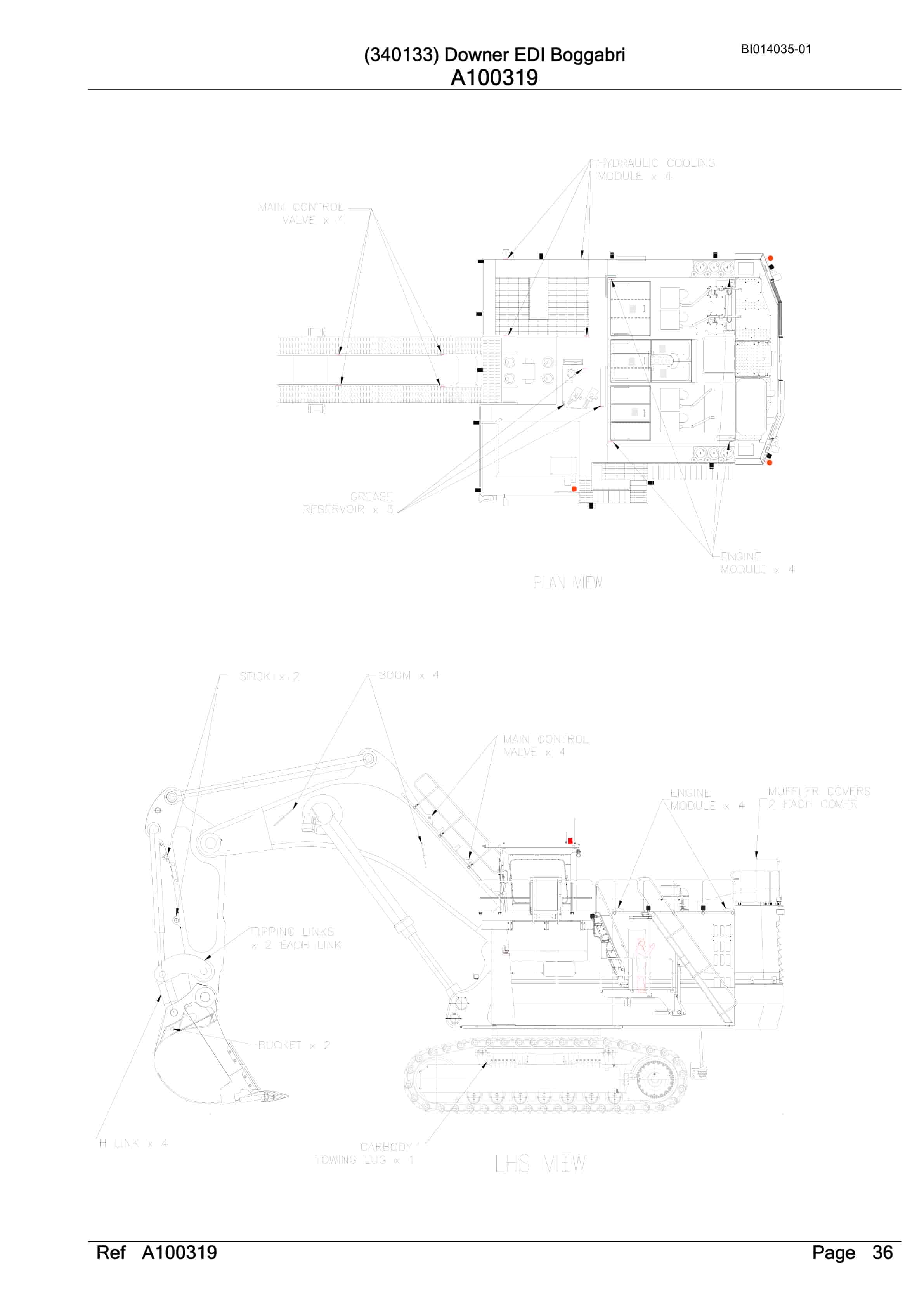 Caterpillar 6060 Hydraulic Shovel Australian Options - Parts Manual BI014035-01-3