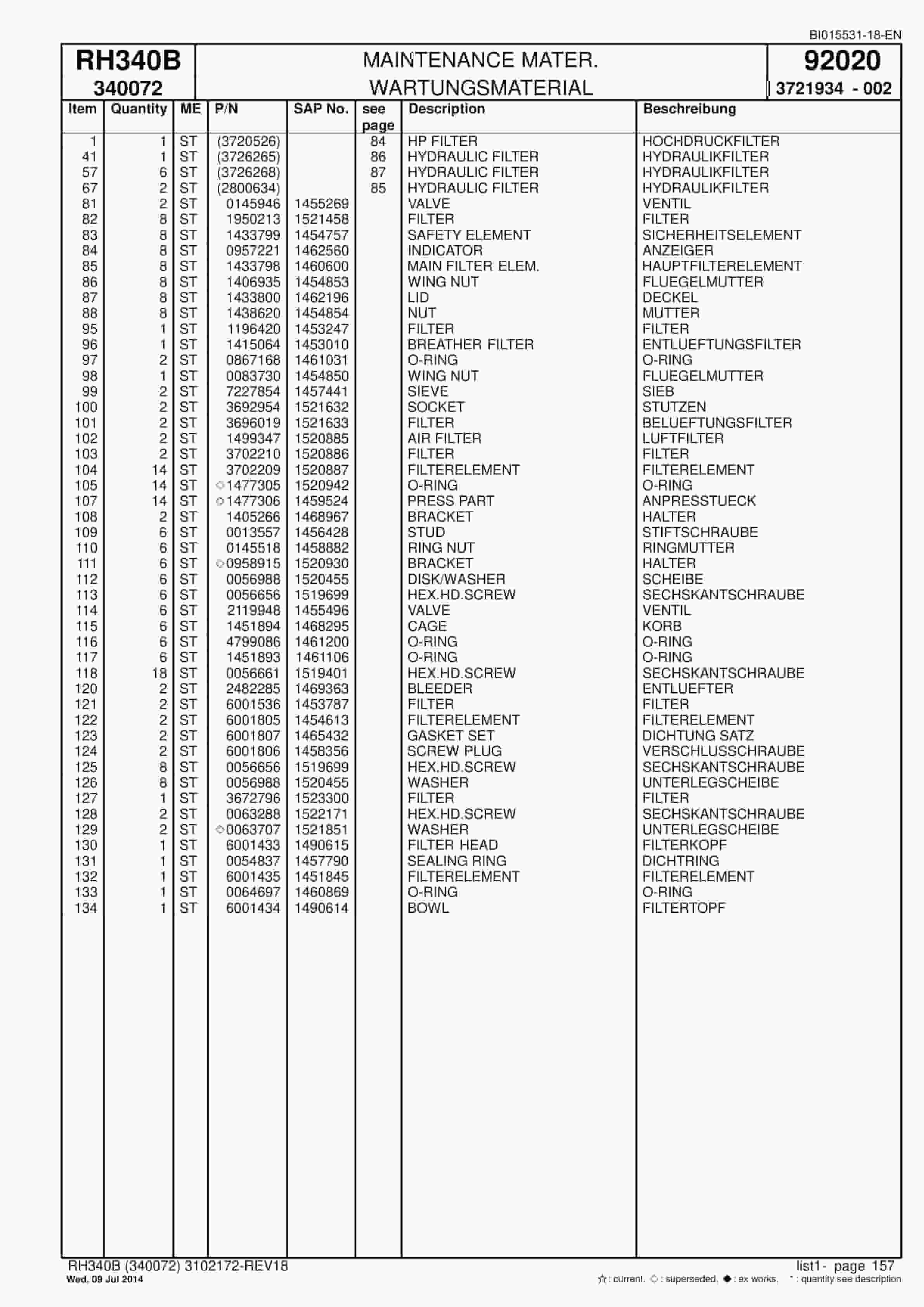 Caterpillar 6060 Hydraulic Shovel Spare Parts Manual BI015531-18-EN-5