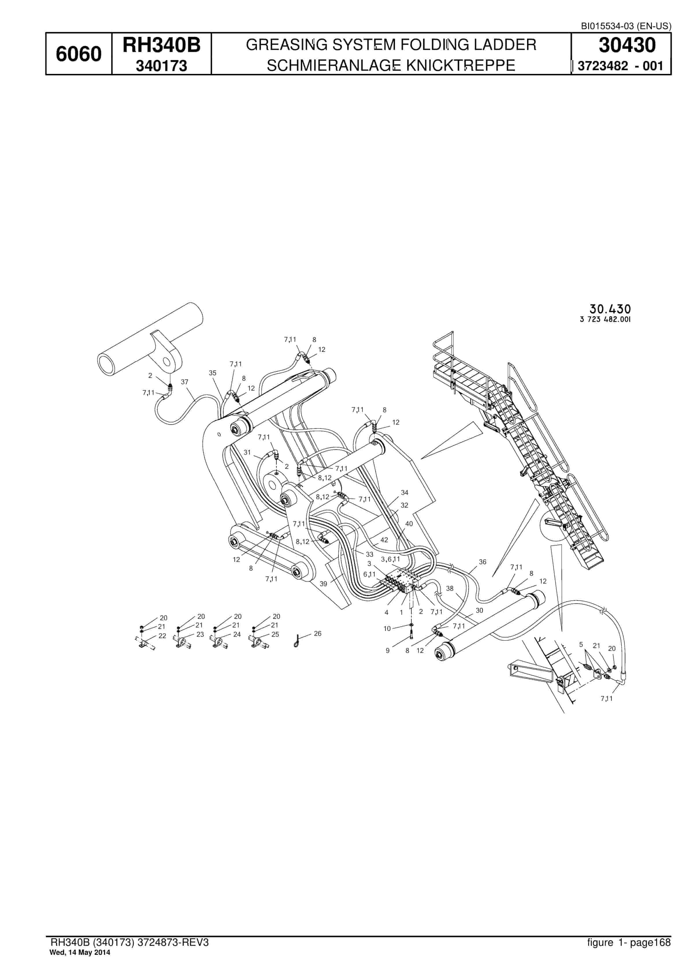 Caterpillar 6060 Hydraulic Shovel Spare Parts Manual BI015534-03-3