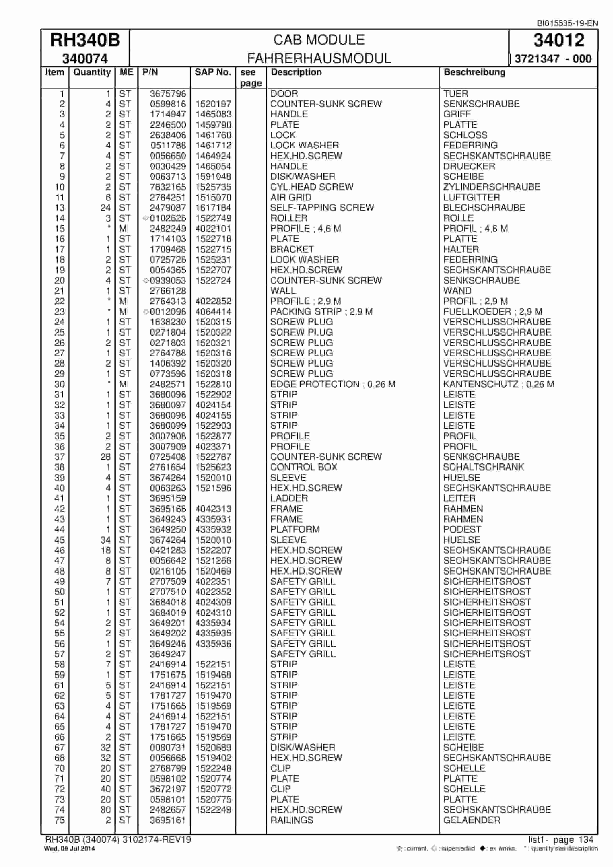 Caterpillar 6060 Hydraulic Shovel Spare Parts Manual BI015535-19-EN-3