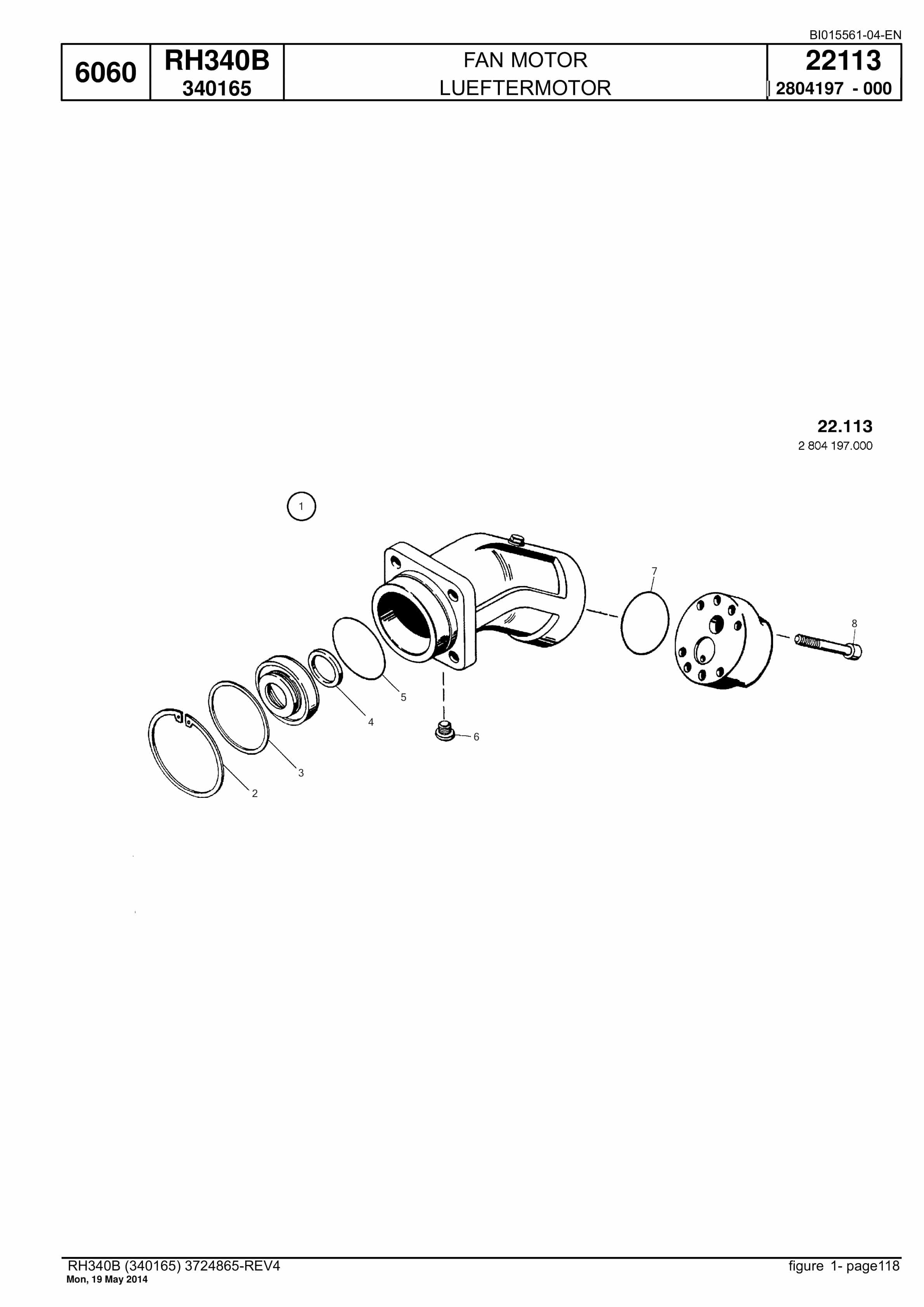 Caterpillar 6060 Hydraulic Shovel Spare Parts Manual BI015561-04-EN-2