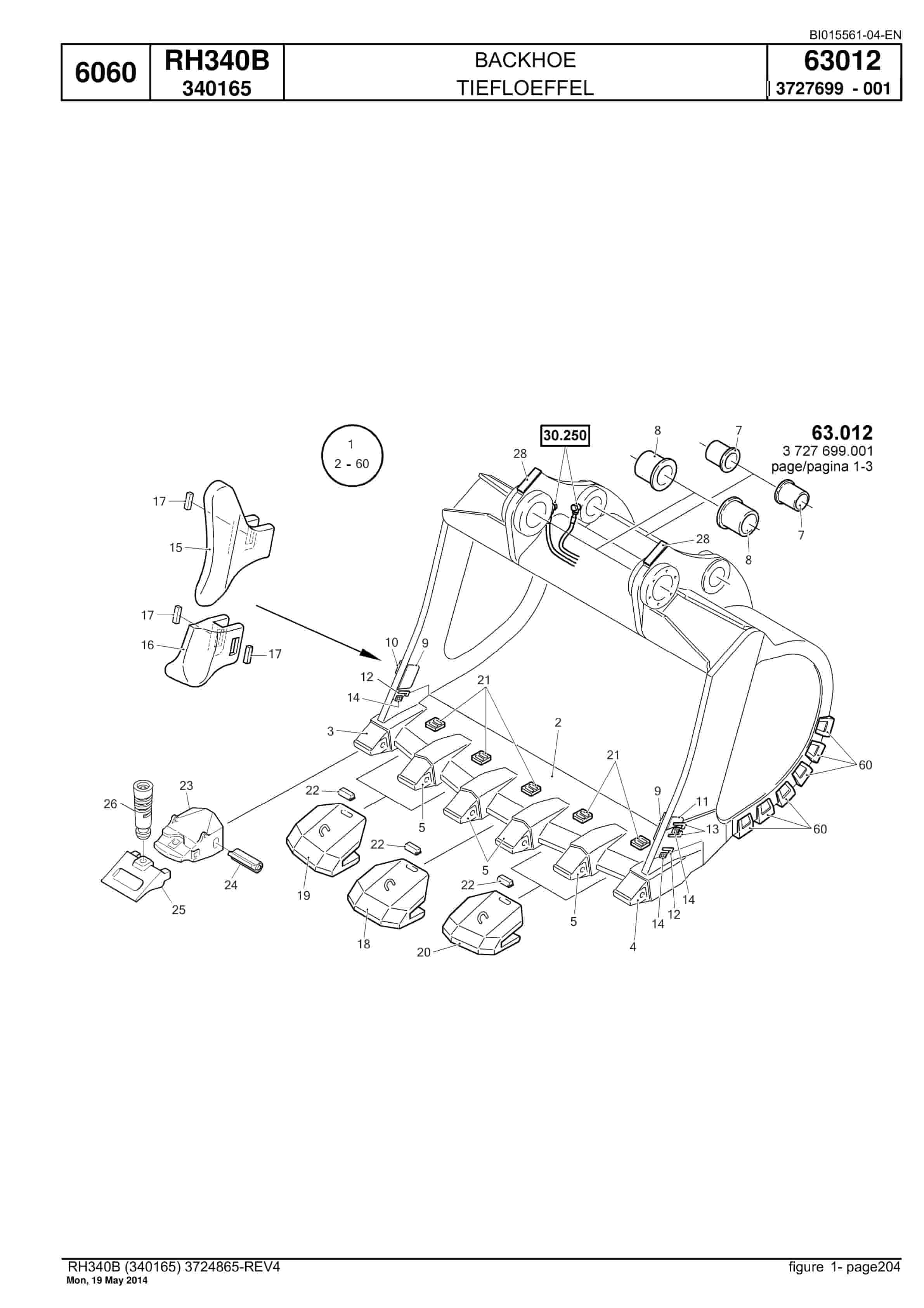 Caterpillar 6060 Hydraulic Shovel Spare Parts Manual BI015561-04-EN-5