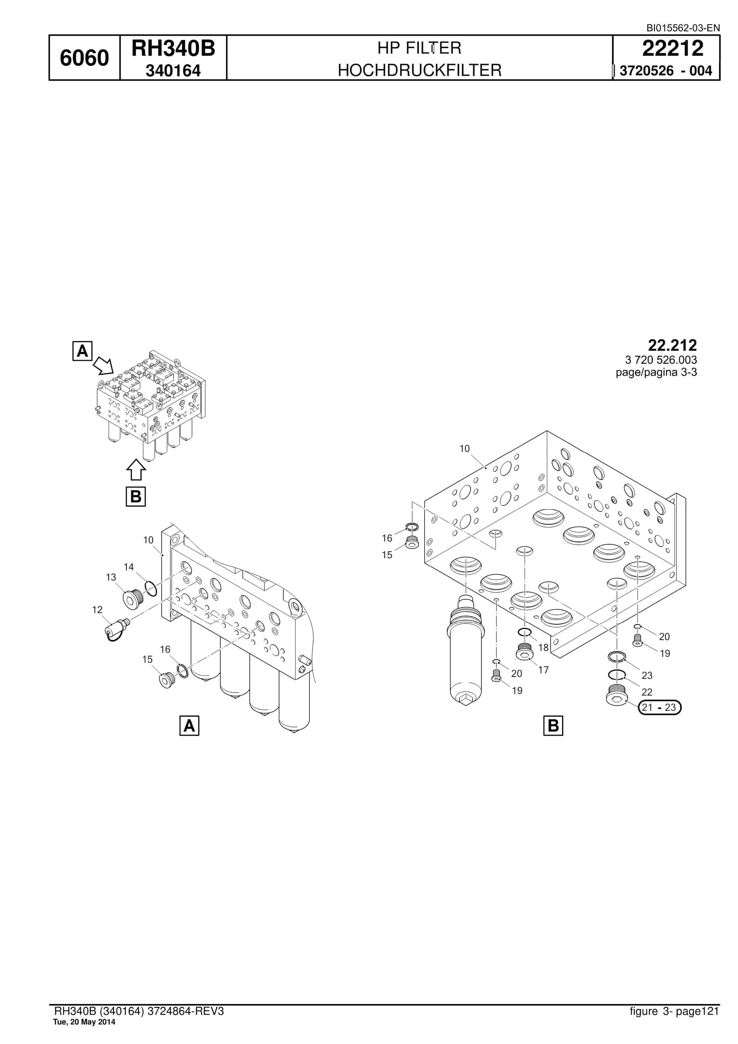 Caterpillar 6060 Hydraulic Shovel Spare Parts Manual BI015562-03-EN-2