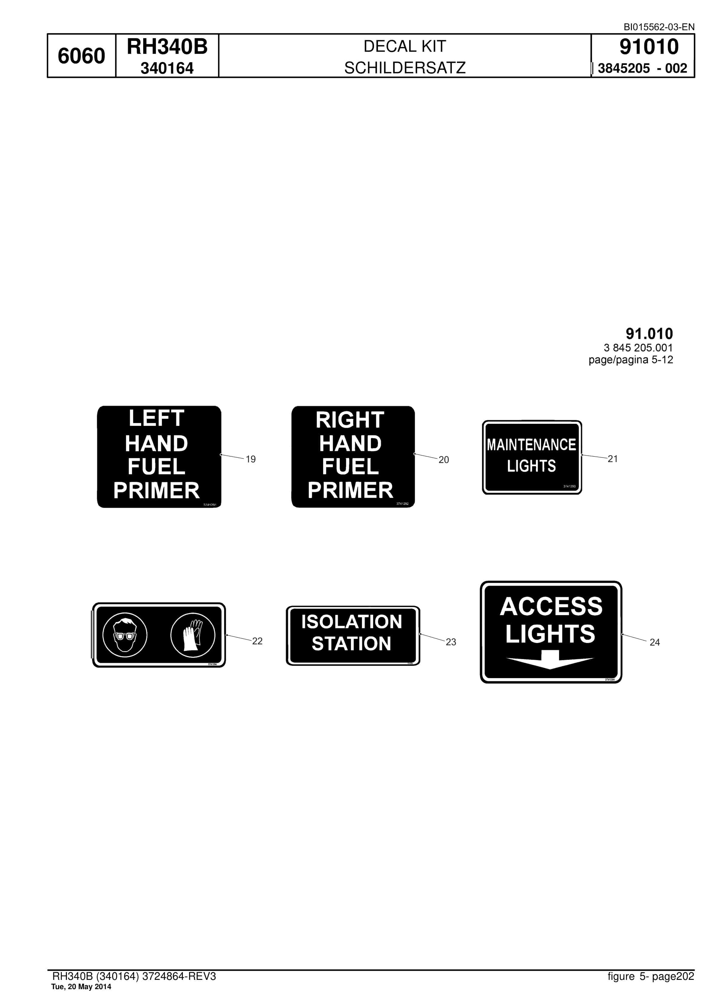 Caterpillar 6060 Hydraulic Shovel Spare Parts Manual BI015562-03-EN-5