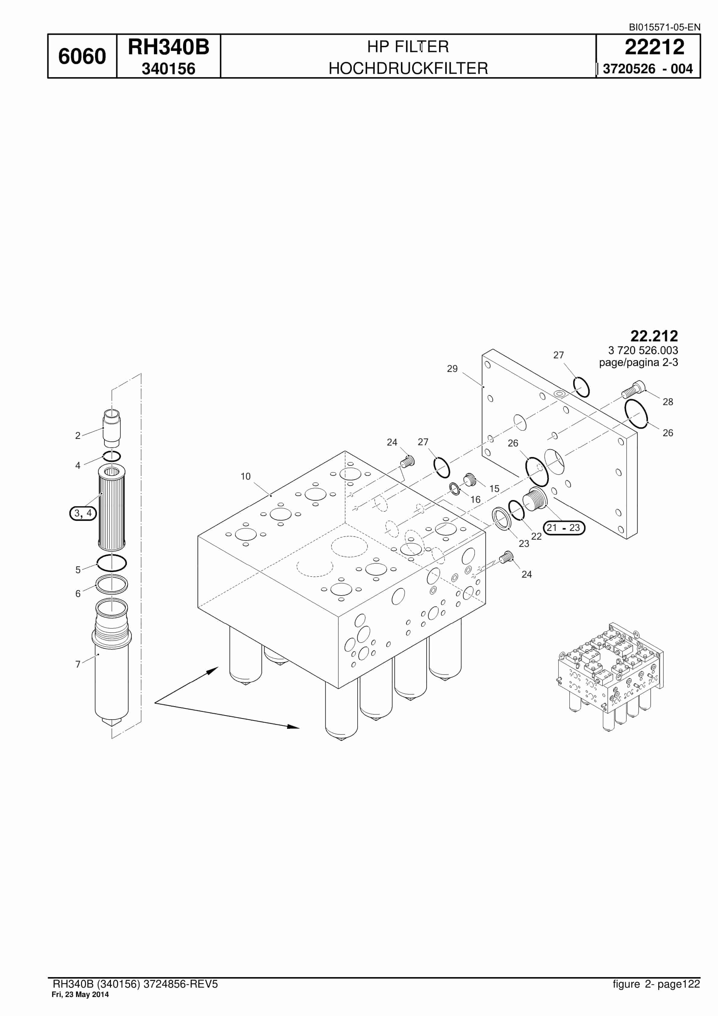 Caterpillar 6060 Hydraulic Shovel Spare Parts Manual BI015571-05-EN-2