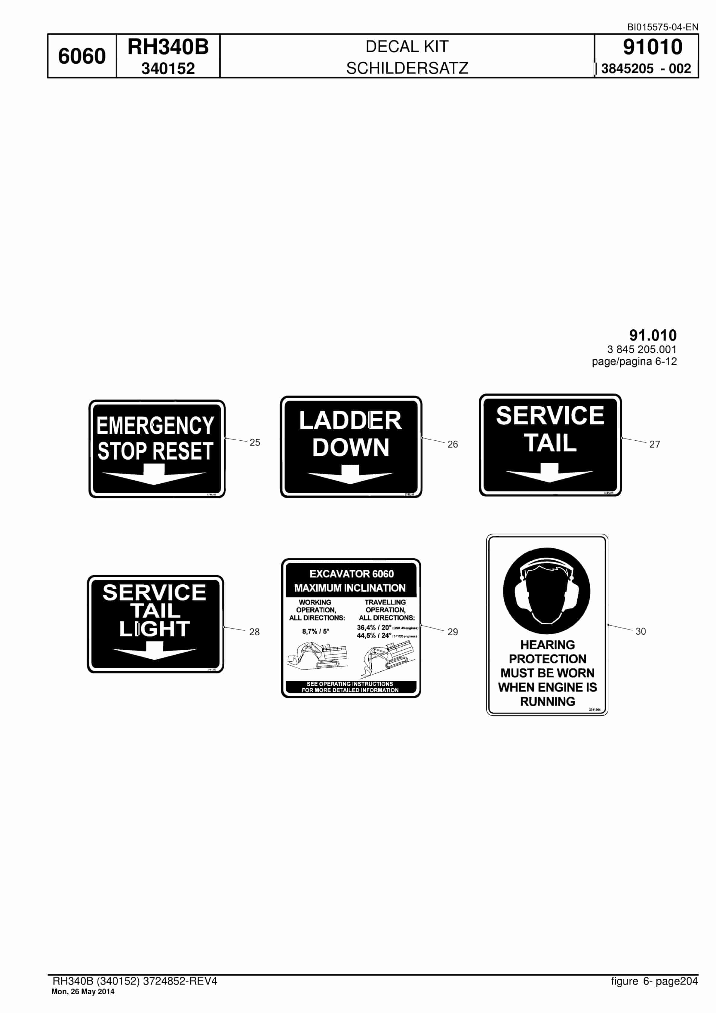 Caterpillar 6060 Hydraulic Shovel Spare Parts Manual BI015575-04-EN-5