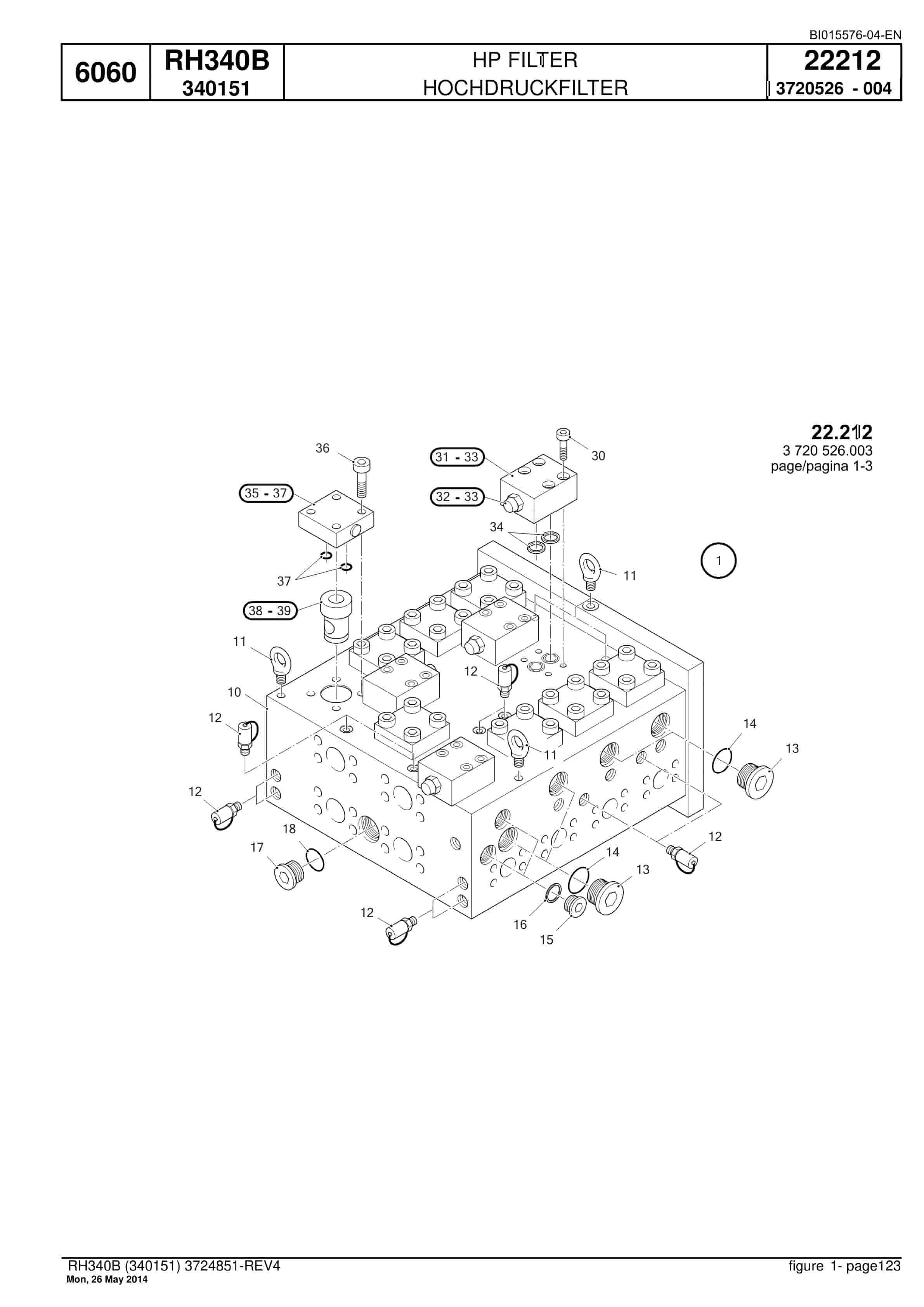 Caterpillar 6060 Hydraulic Shovel Spare Parts Manual BI015576-04-EN-2