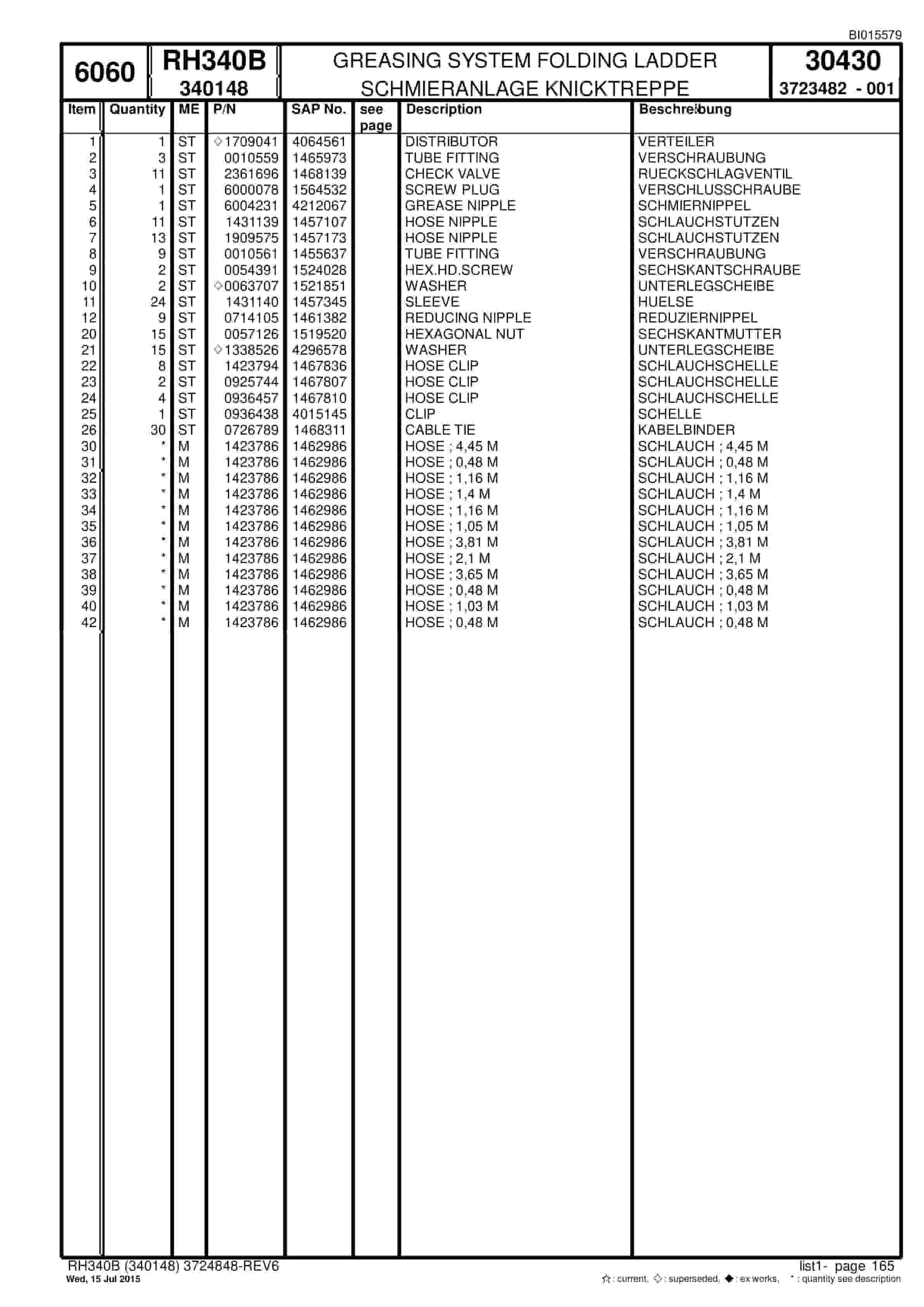 Caterpillar 6060 Hydraulic Shovel Spare Parts Manual BI015579-3
