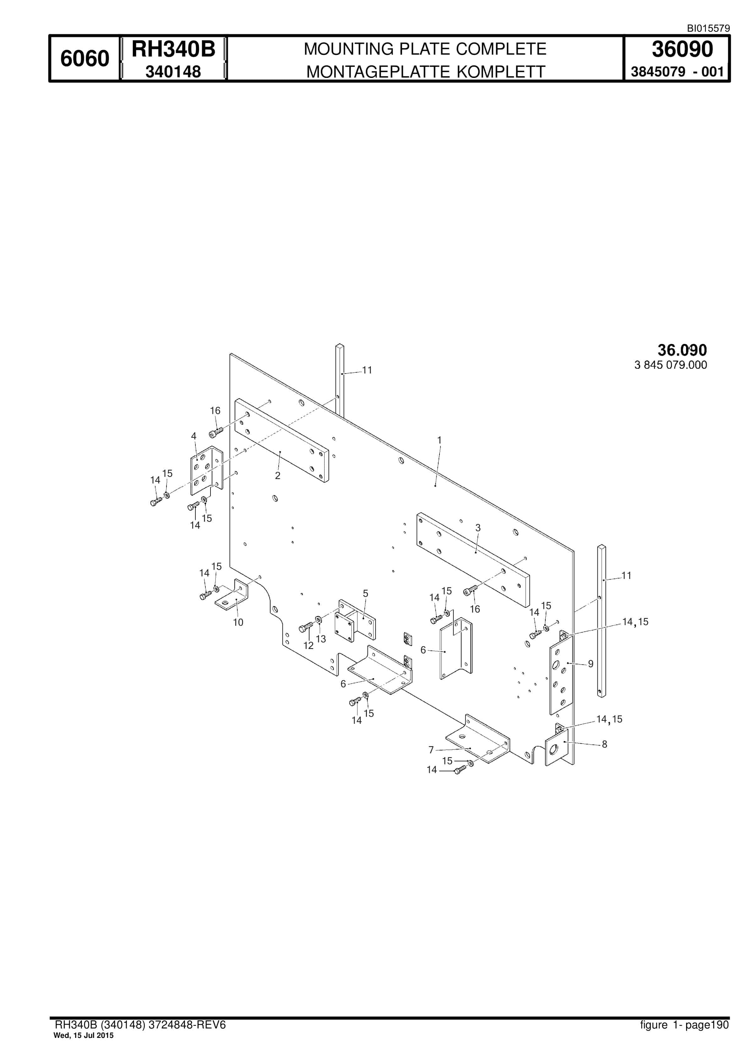Caterpillar 6060 Hydraulic Shovel Spare Parts Manual BI015579-4