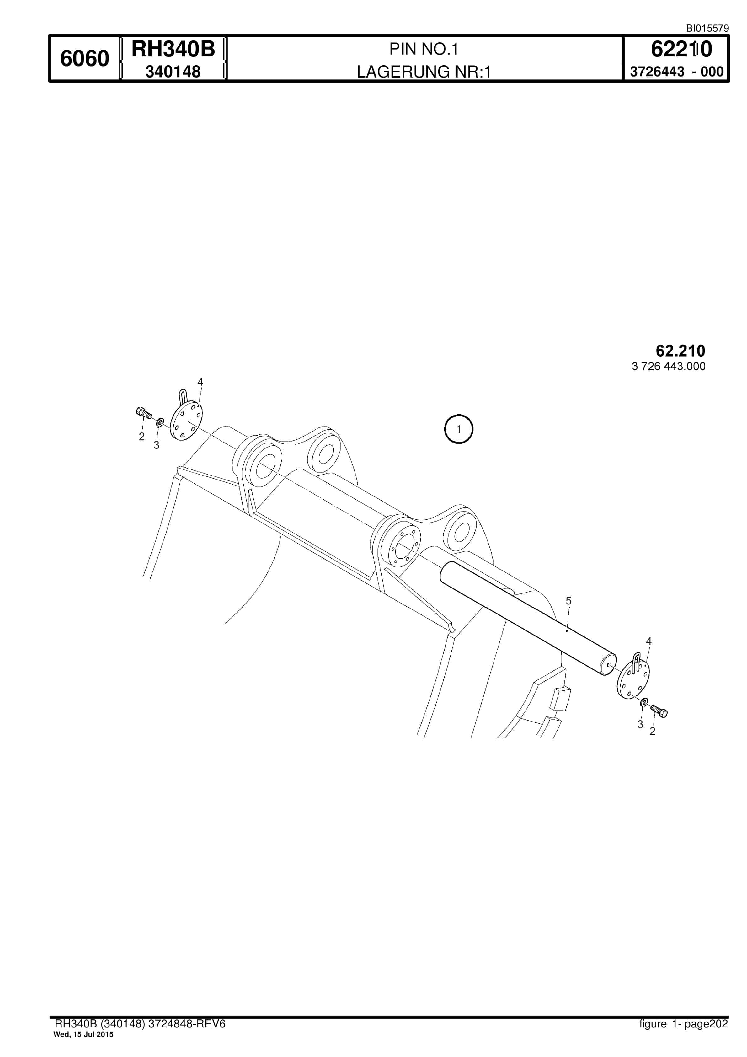 Caterpillar 6060 Hydraulic Shovel Spare Parts Manual BI015579-5