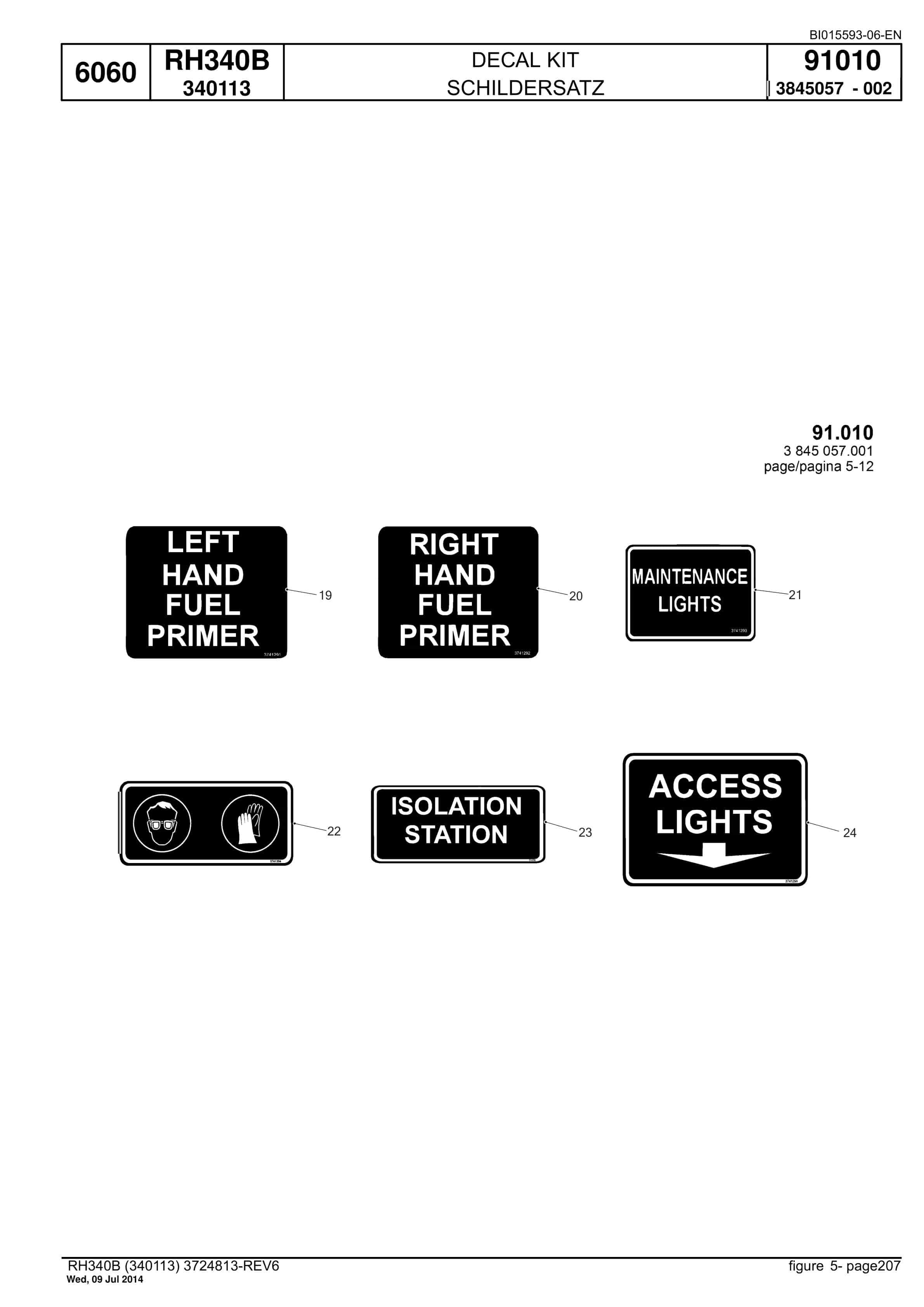 Caterpillar 6060 Hydraulic Shovel Spare Parts Manual BI015593-06-EN-5