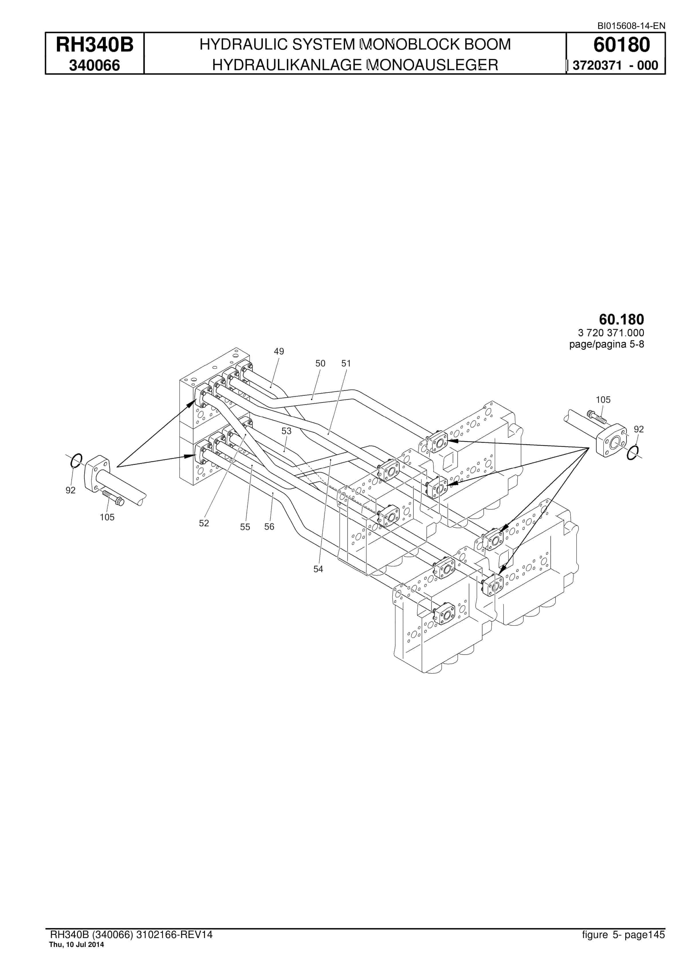 Caterpillar 6060 Hydraulic Shovel Spare Parts Manual BI015608-14-EN-4