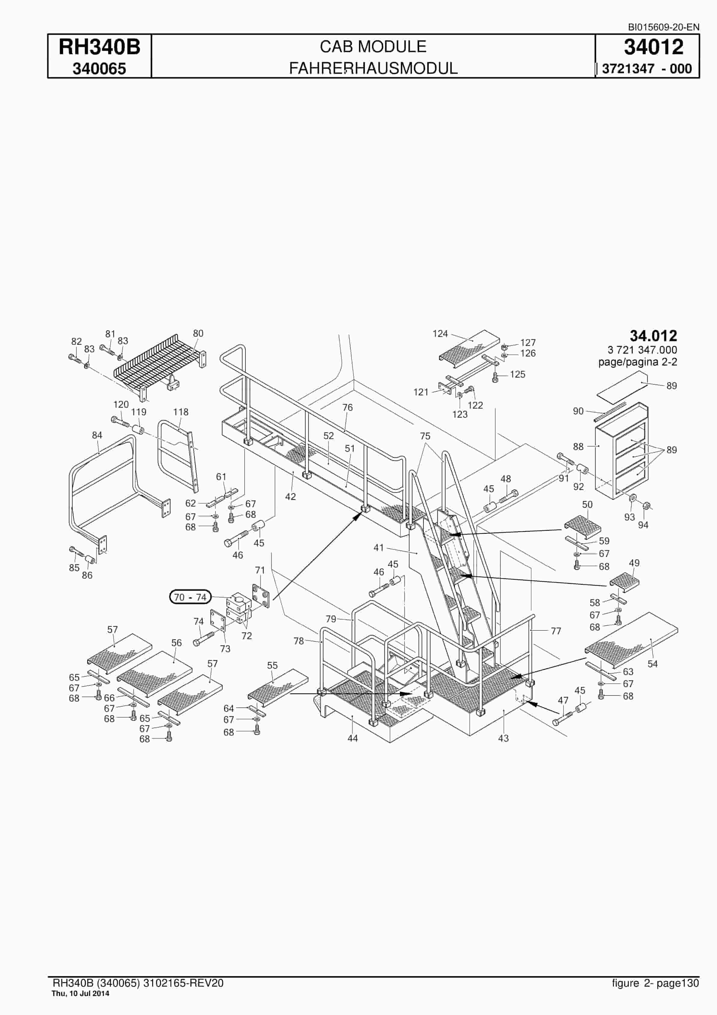 Caterpillar 6060 Hydraulic Shovel Spare Parts Manual BI015609-20-EN-3
