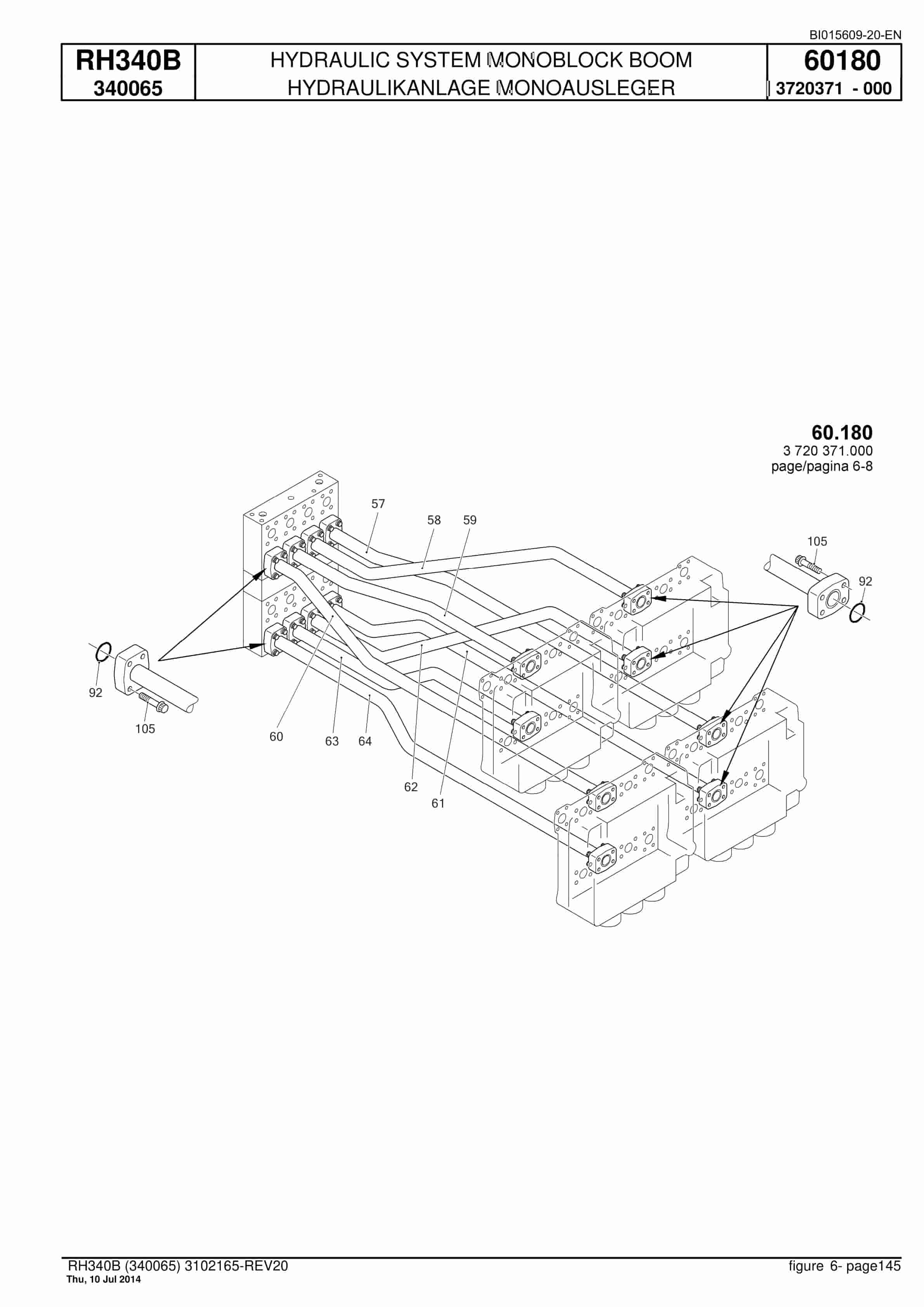 Caterpillar 6060 Hydraulic Shovel Spare Parts Manual BI015609-20-EN-4