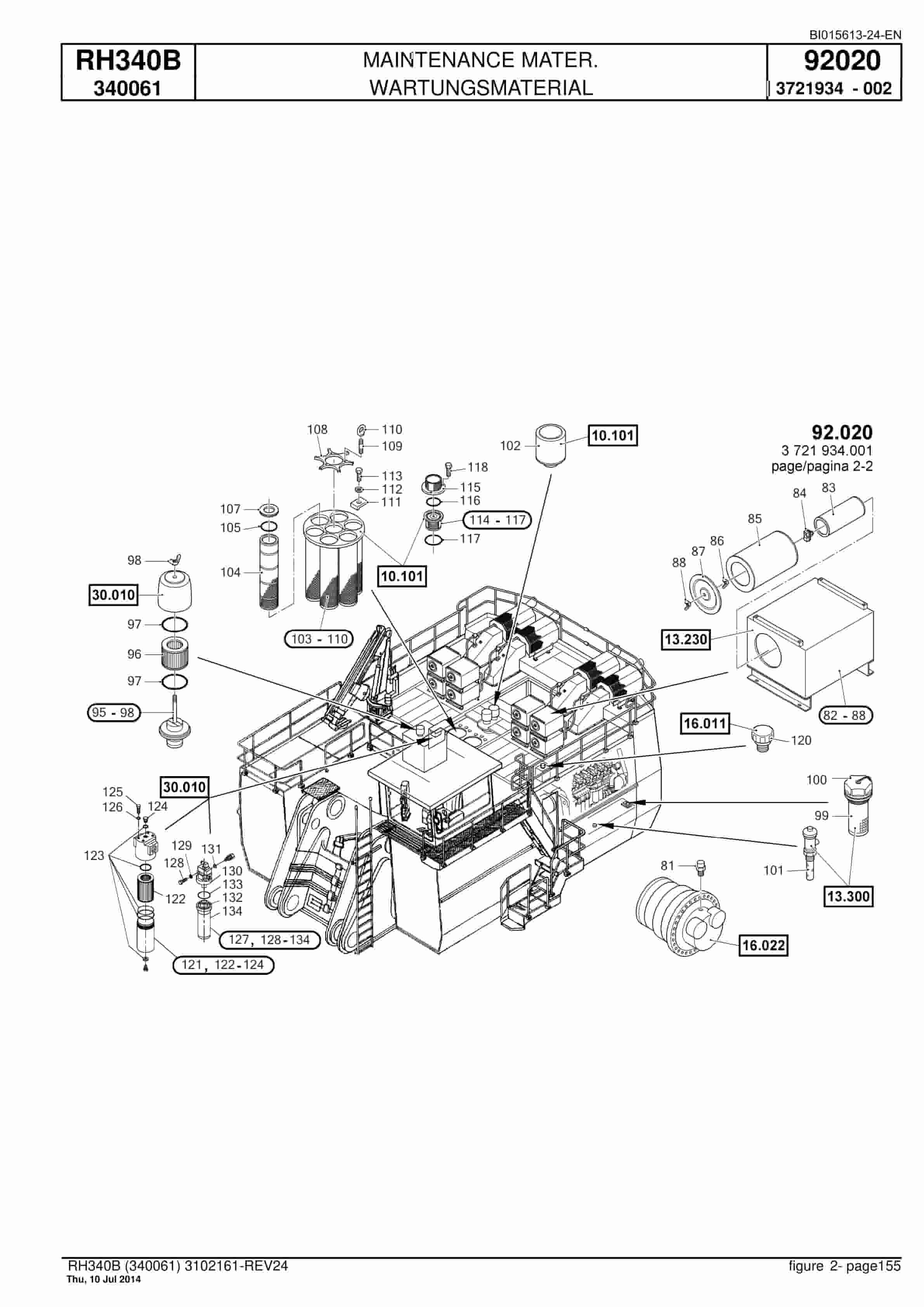 Caterpillar 6060 Hydraulic Shovel Spare Parts Manual BI015613-24-EN-5