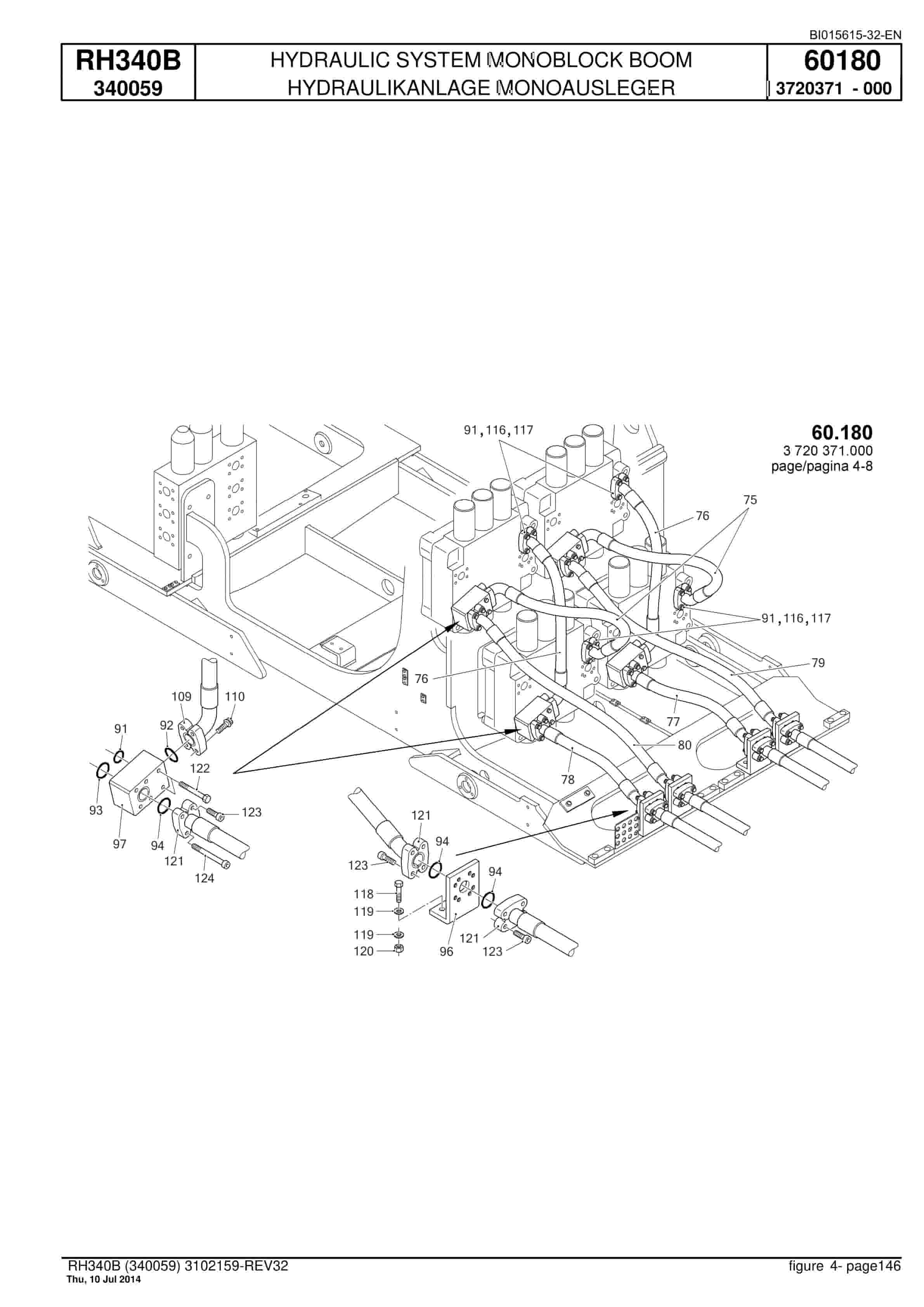 Caterpillar 6060 Hydraulic Shovel Spare Parts Manual BI015615-32-EN-4