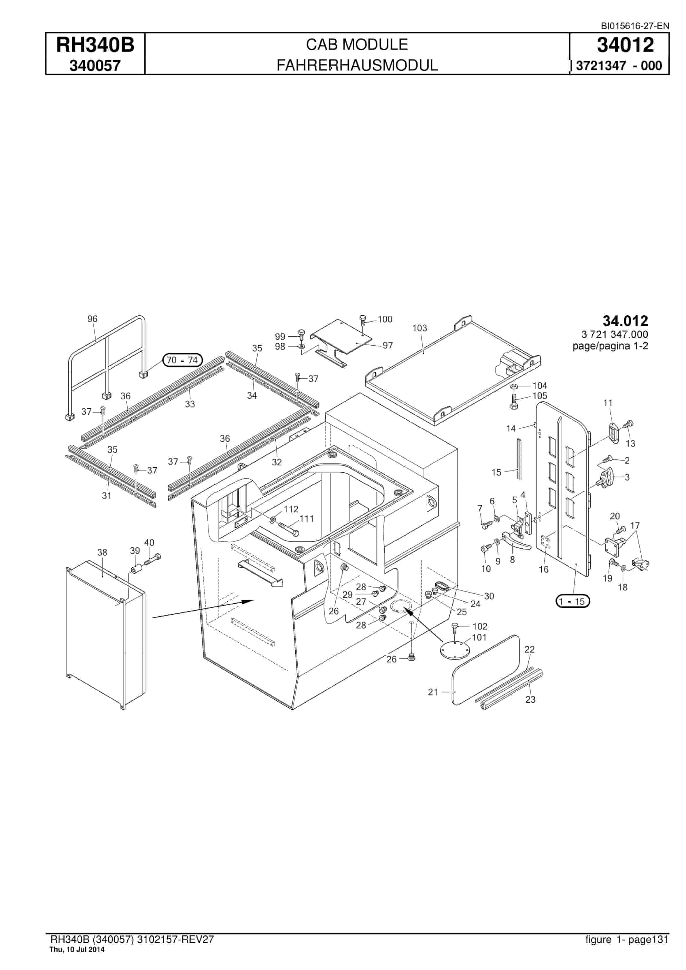 Caterpillar 6060 Hydraulic Shovel Spare Parts Manual BI015616-27-EN-3