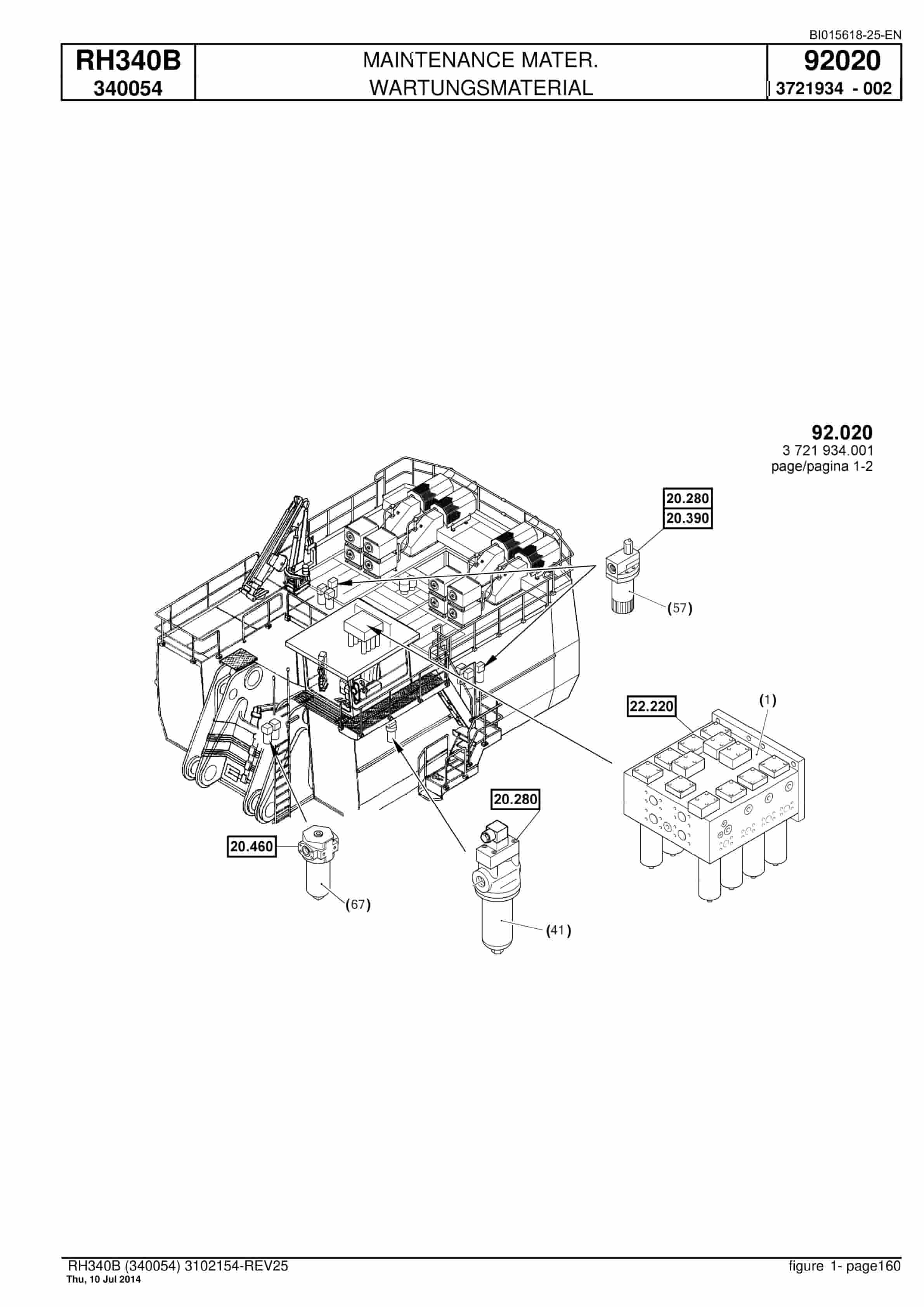 Caterpillar 6060 Hydraulic Shovel Spare Parts Manual BI015618-25-EN-5