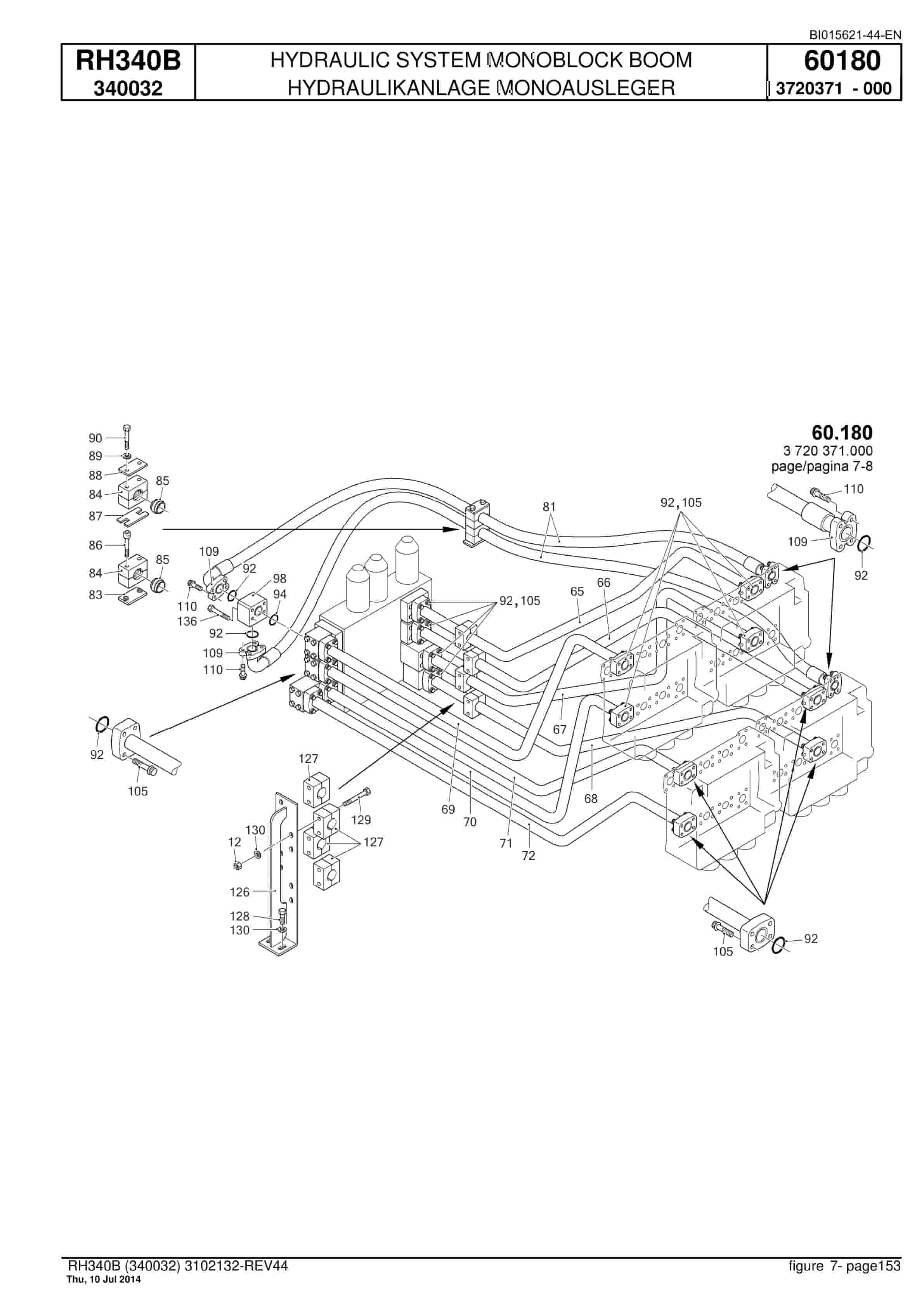Caterpillar 6060 Hydraulic Shovel Spare Parts Manual BI015621-44-EN-4