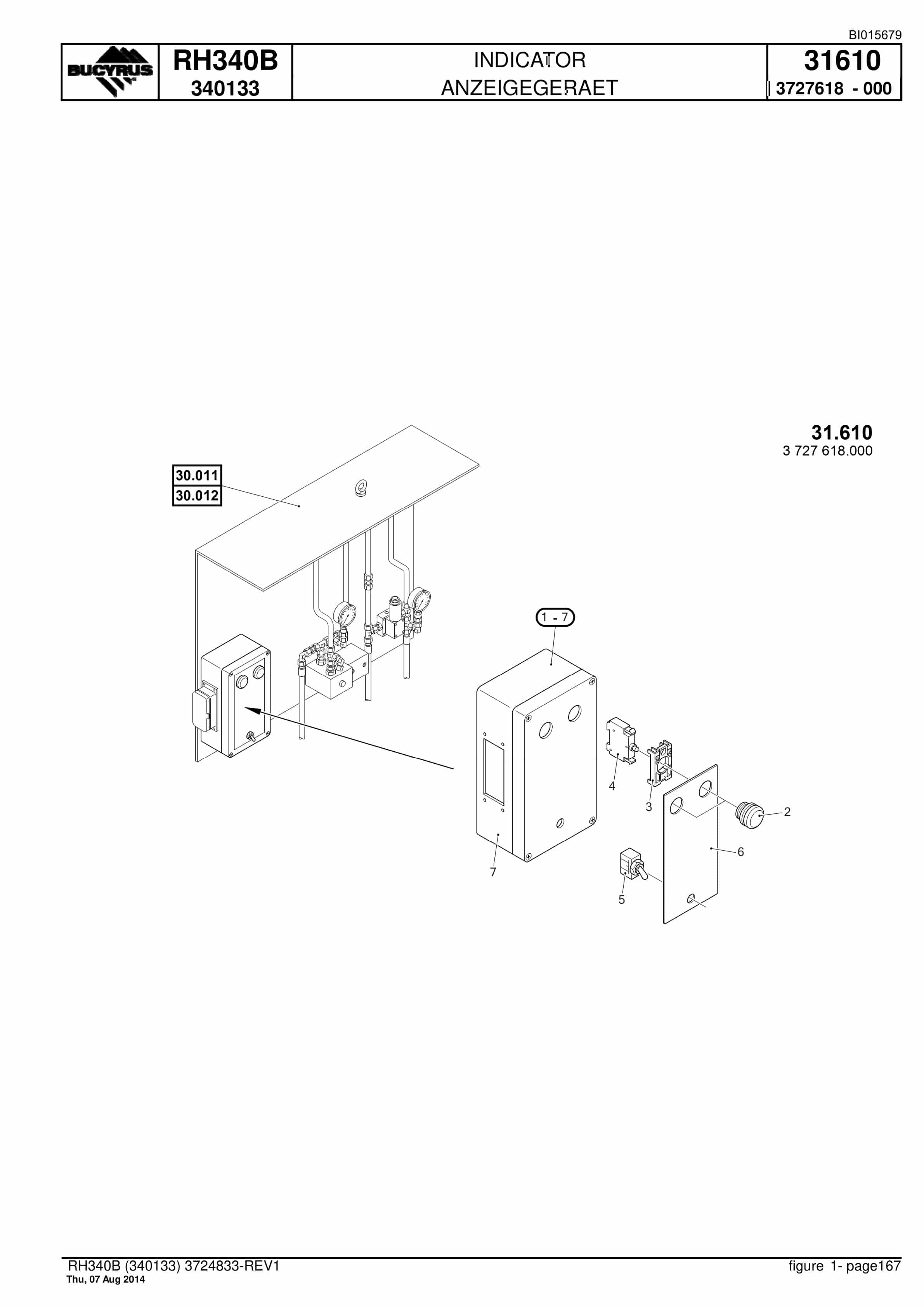 Caterpillar 6060 Hydraulic Shovel Spare Parts Manual BI015679-3