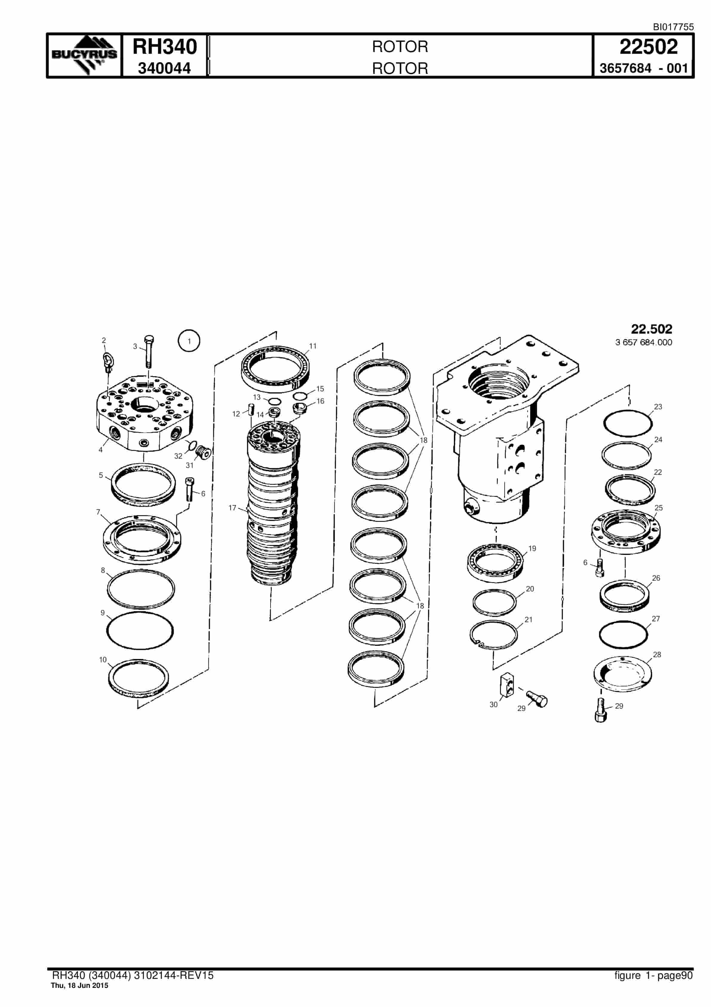 Caterpillar 6060 Hydraulic Shovel Spare Parts Manual BI017755-2