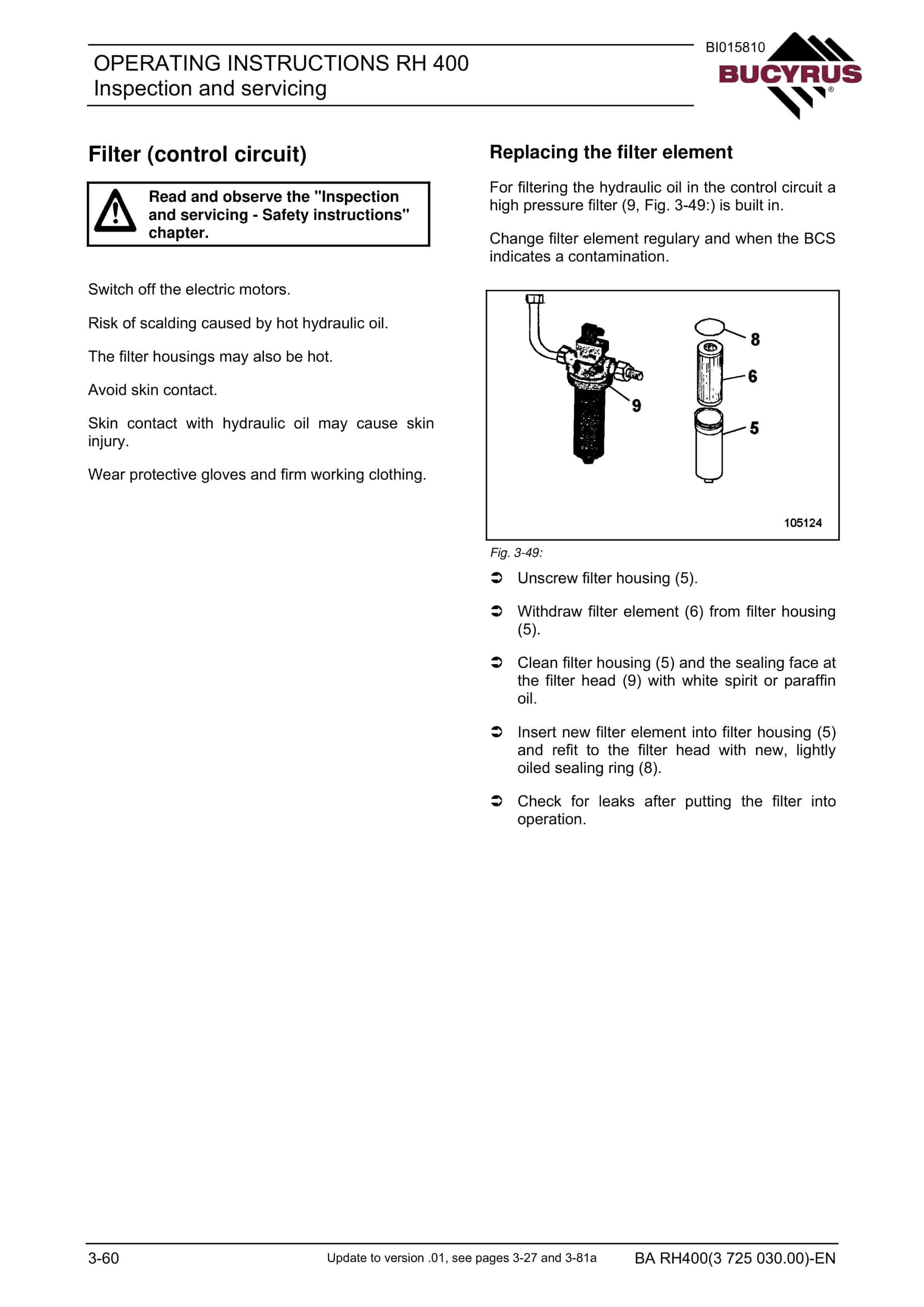 Caterpillar 6090 AC FS Hydraulic Shovel Operation And Maintenance Manual BI015810 3 Caterpillar 6090 AC FS Hydraulic Shovel Operation And Maintenance Manual BI015810 - Image 3