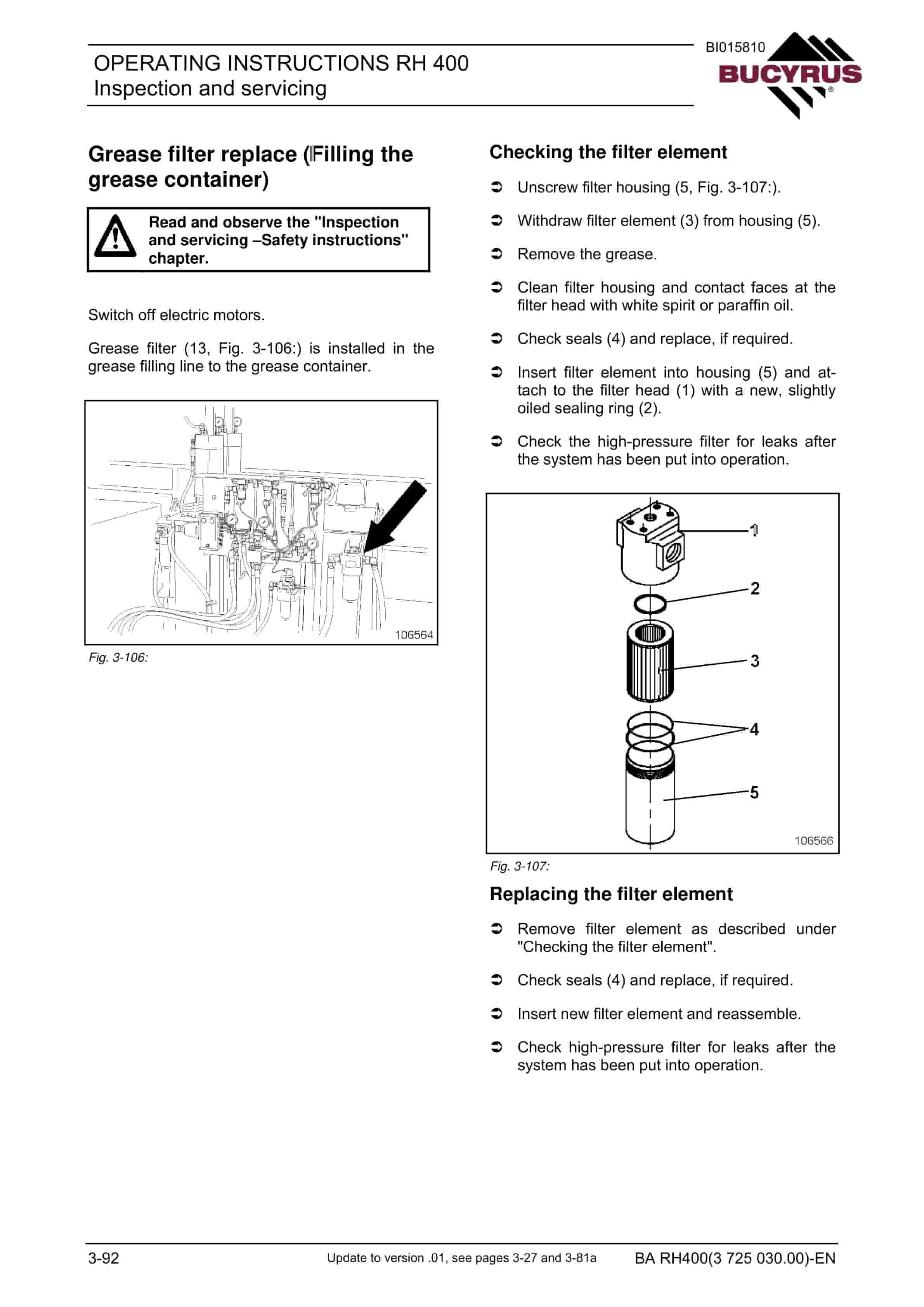 Caterpillar 6090 AC FS Hydraulic Shovel Operation And Maintenance Manual BI015810 5 Caterpillar 6090 AC FS Hydraulic Shovel Operation And Maintenance Manual BI015810 - Image 5