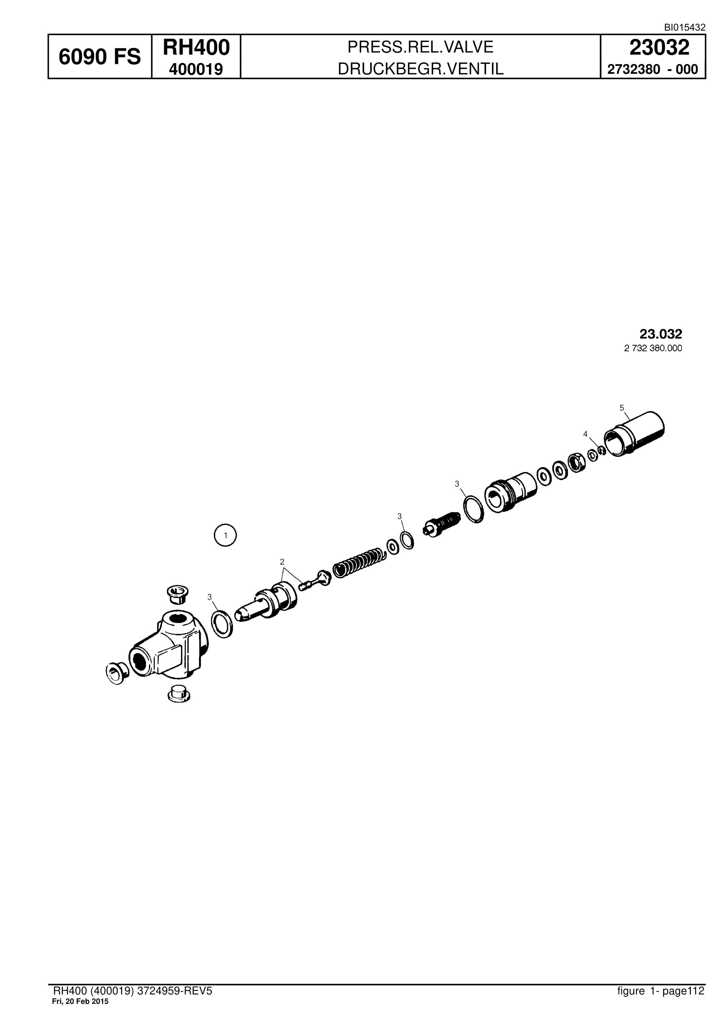 Caterpillar 6090 FS Hydraulic Shovel Spare Parts Manual BI015432-2