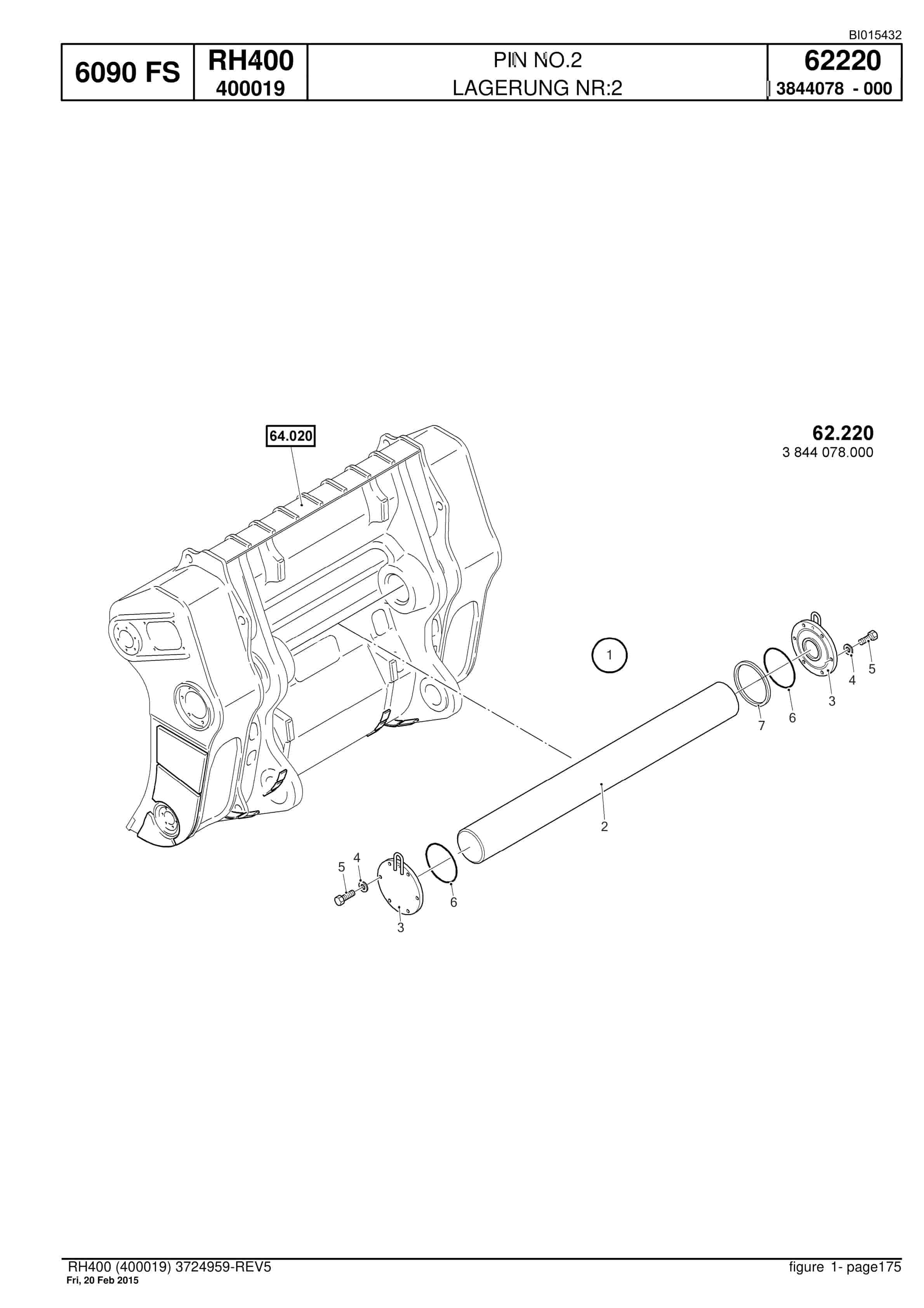 Caterpillar 6090 FS Hydraulic Shovel Spare Parts Manual BI015432-4