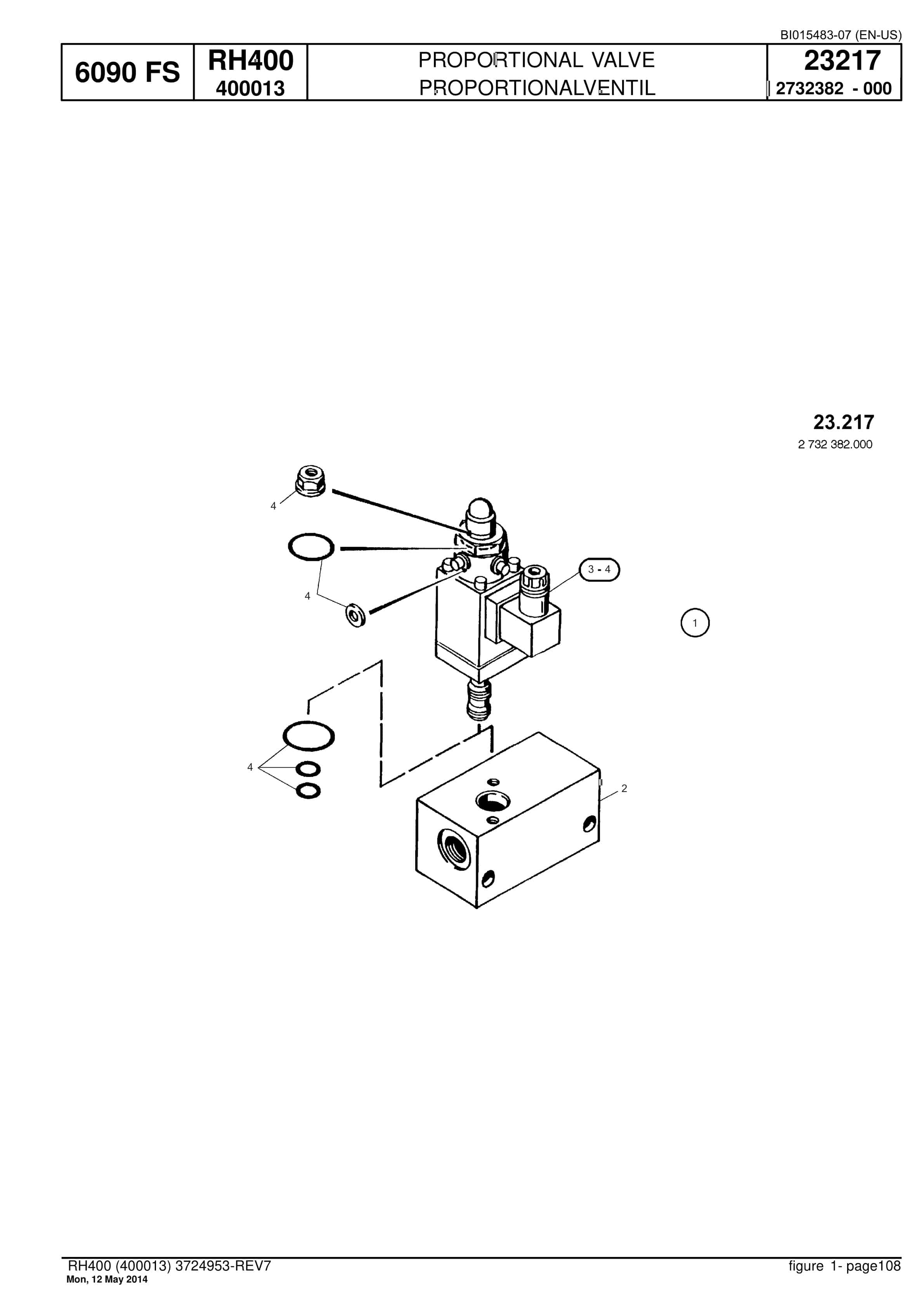 Caterpillar 6090 FS Hydraulic Shovel Spare Parts Manual BI015483-07-2