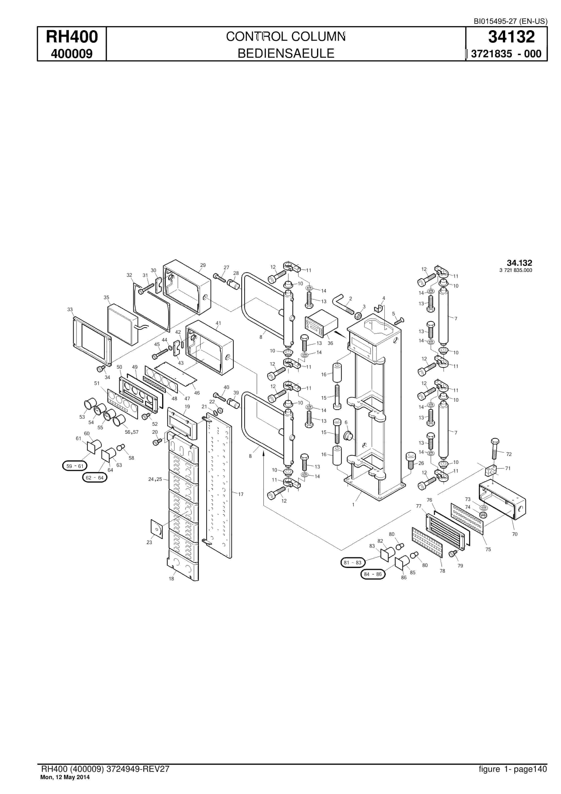 Caterpillar 6090 FS Hydraulic Shovel Spare Parts Manual BI015495-27-3