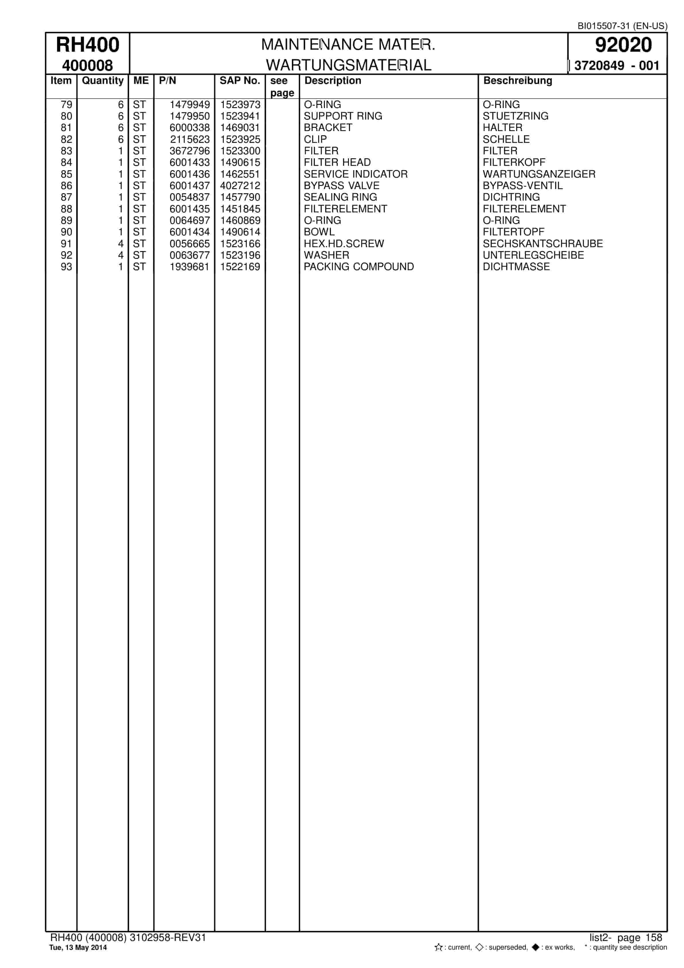 Caterpillar 6090 FS Hydraulic Shovel Spare Parts Manual BI015507-31-5