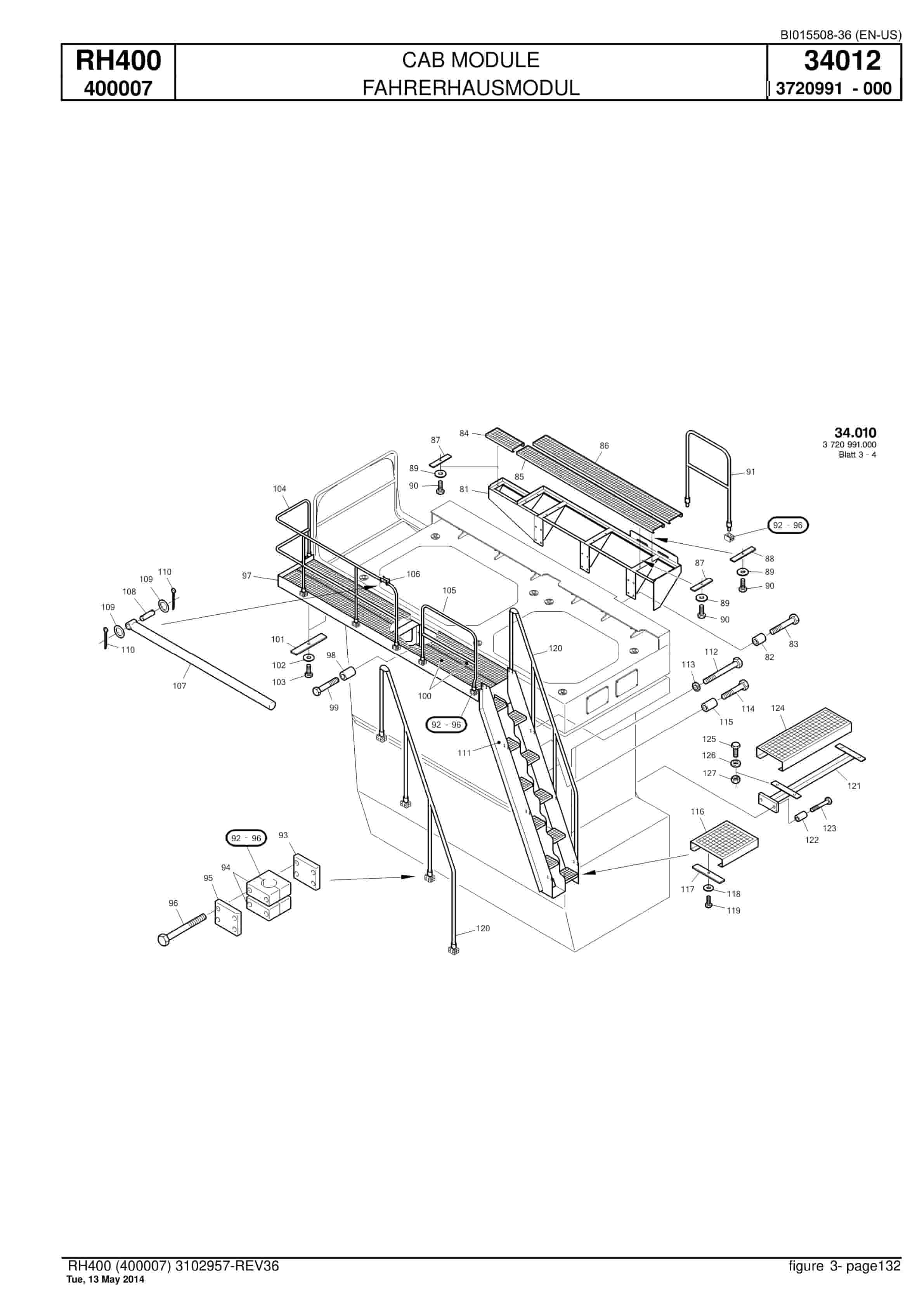 Caterpillar 6090 FS Hydraulic Shovel Spare Parts Manual BI015508-36-3