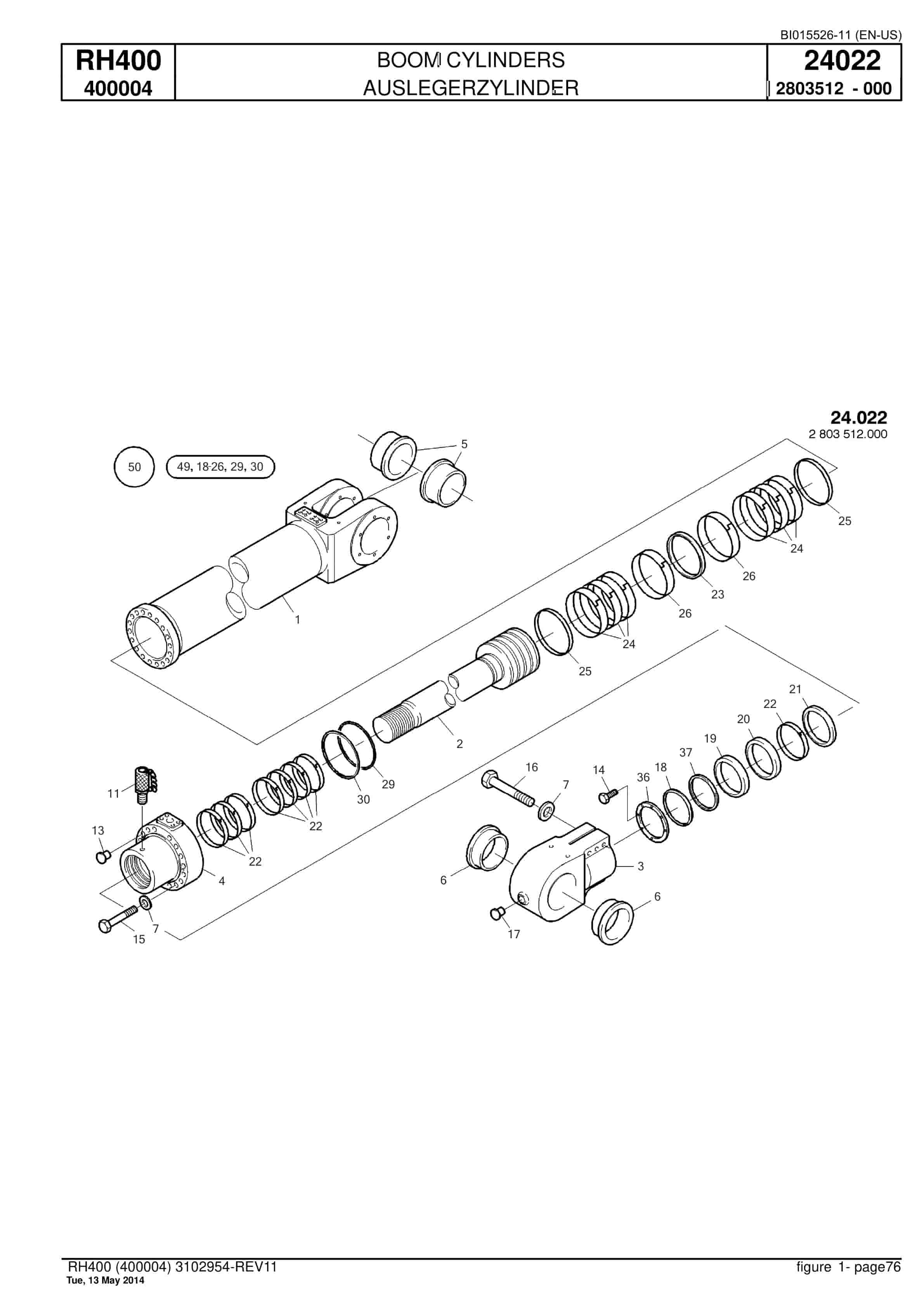 Caterpillar 6090 FS Hydraulic Shovel Spare Parts Manual BI015526-11-2