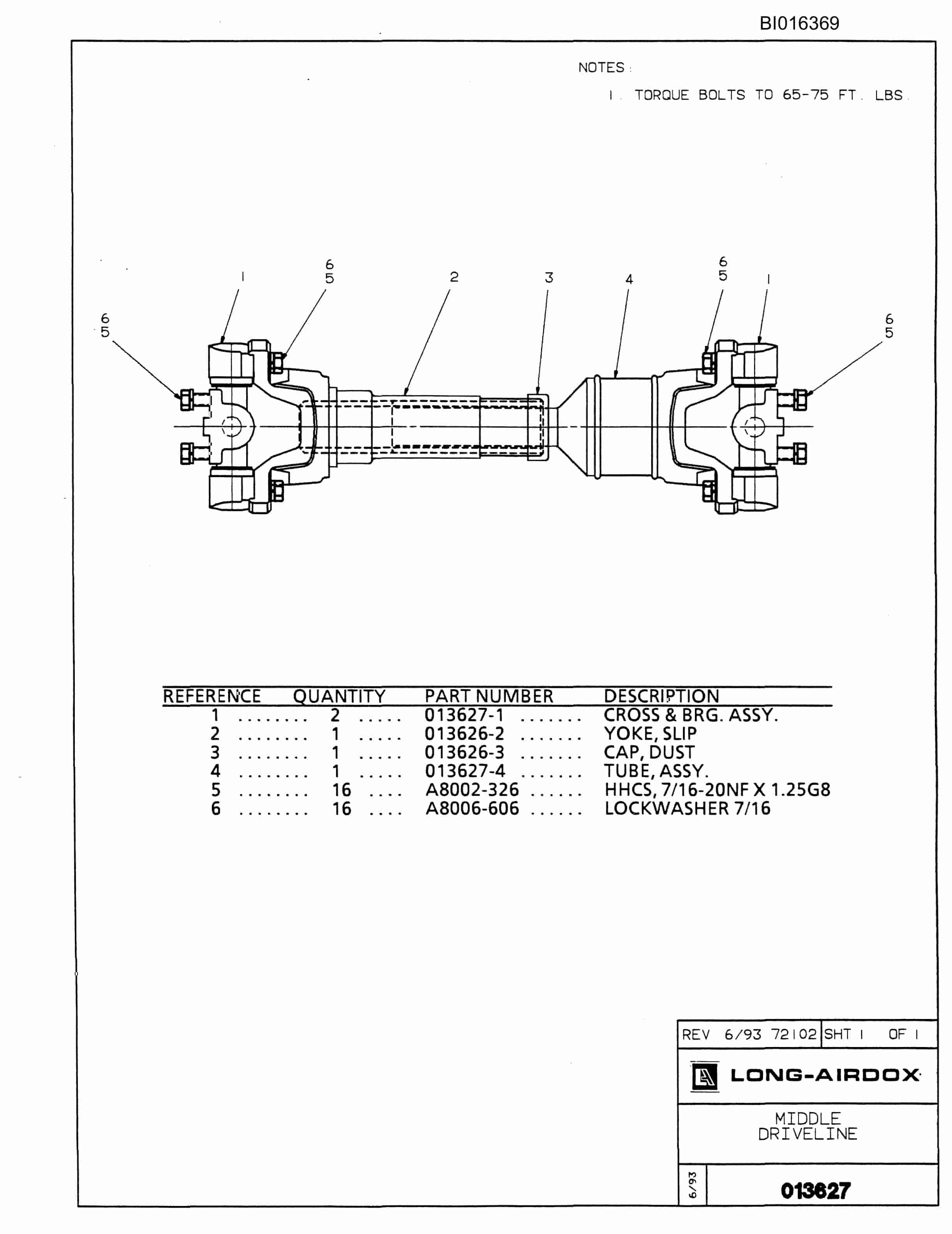 Caterpillar 630 Parts Manual BI016369-2