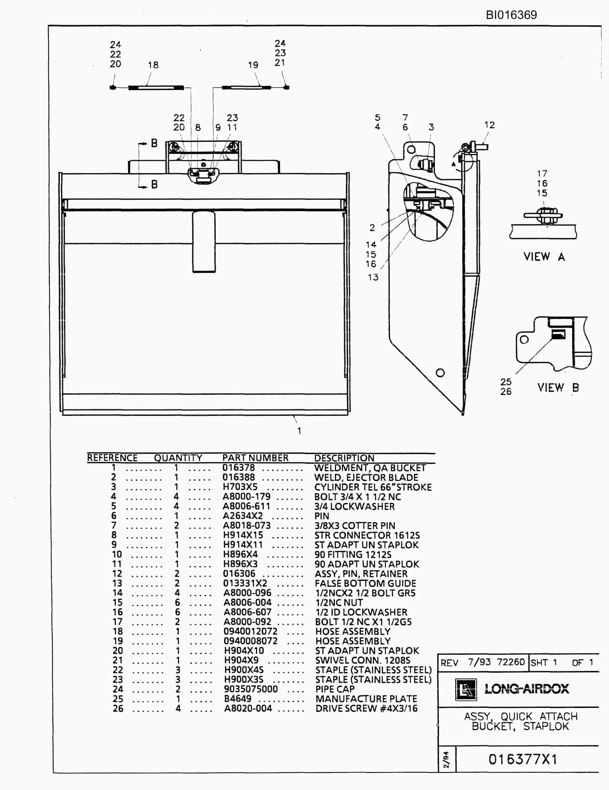 Caterpillar 630 Parts Manual BI016369-3