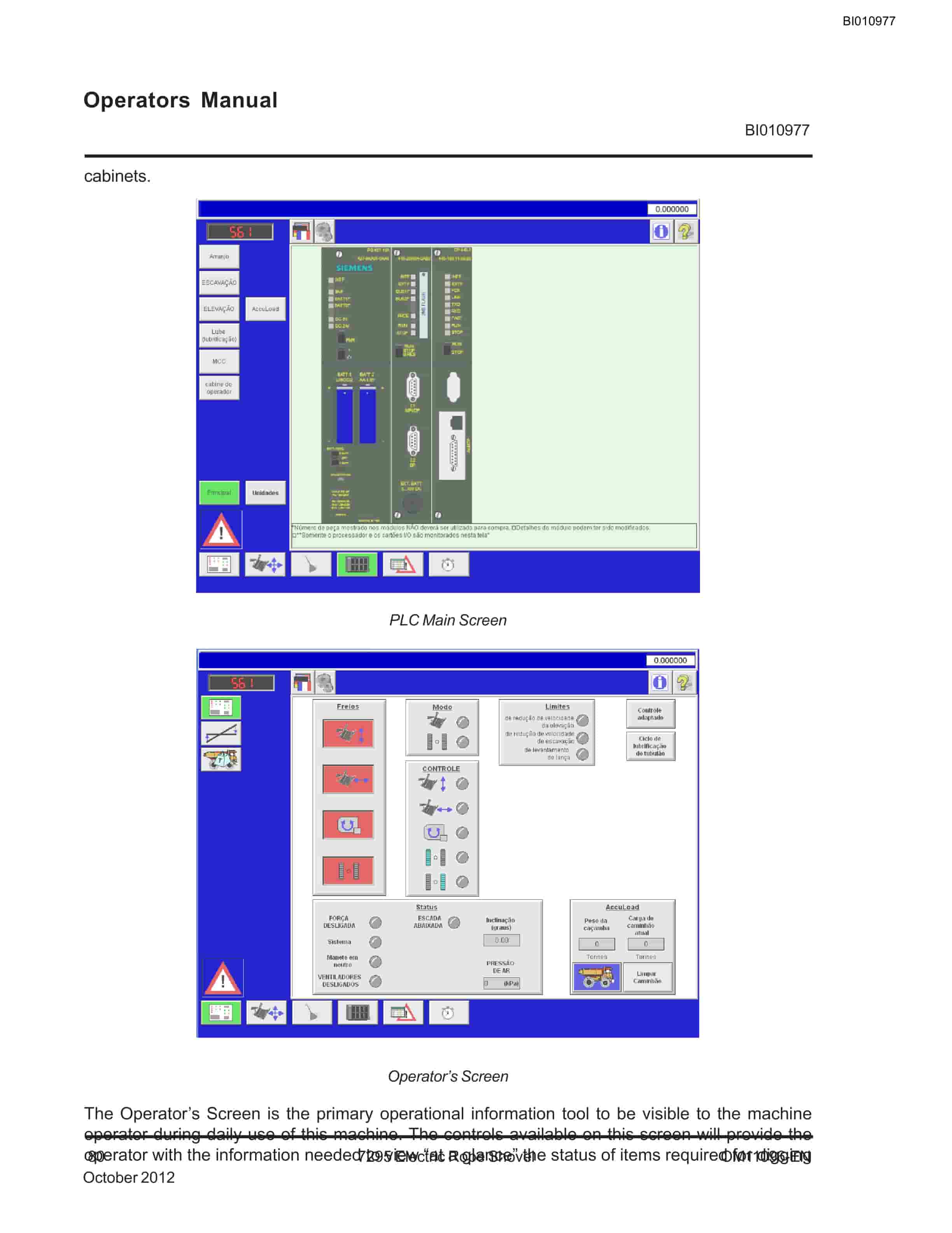 Caterpillar 7295 Electric Rope Shovel Operator Manual BI010977 3 Caterpillar 7295 Electric Rope Shovel Operator Manual BI010977 - Image 3