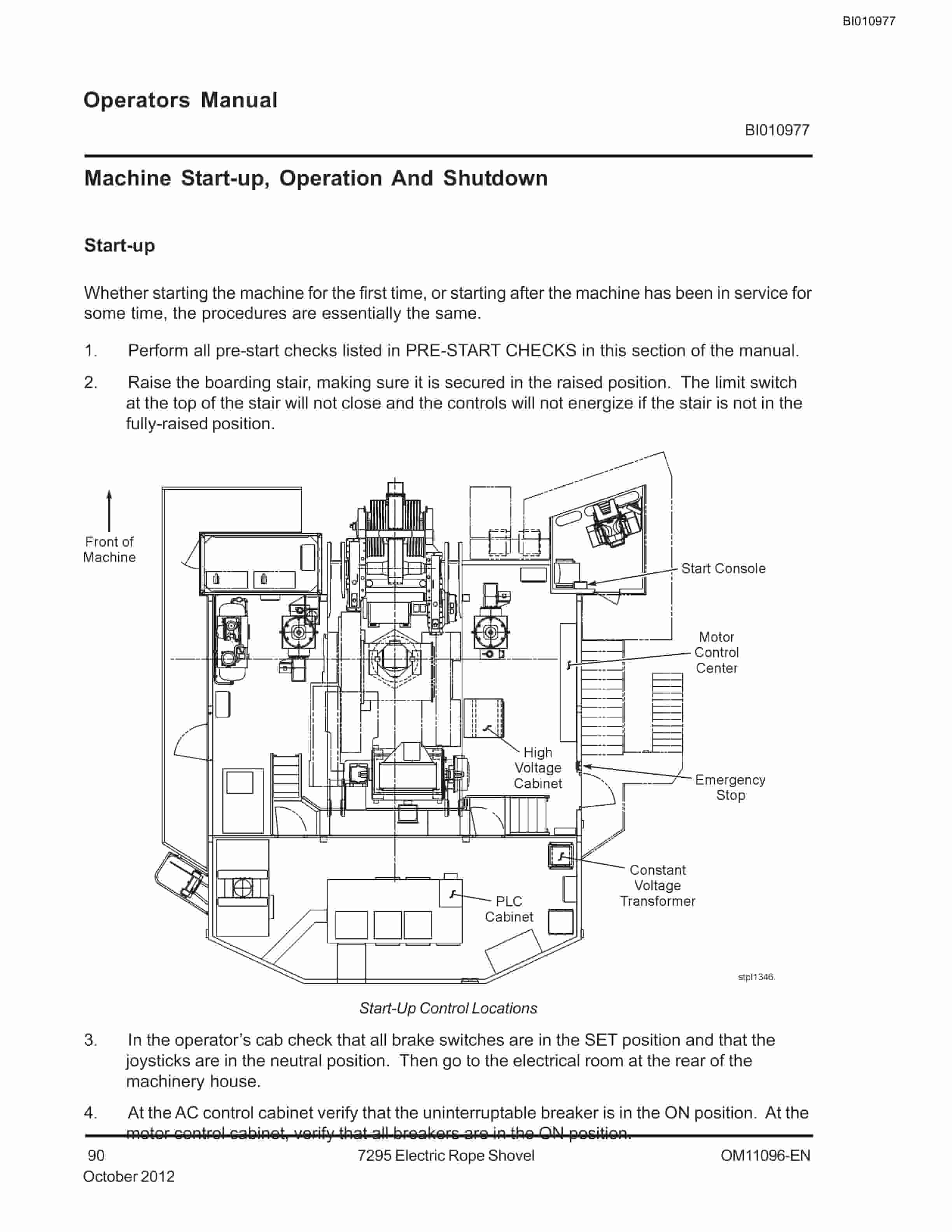 Caterpillar 7295 Electric Rope Shovel Operator Manual BI010977 4 Caterpillar 7295 Electric Rope Shovel Operator Manual BI010977 - Image 4